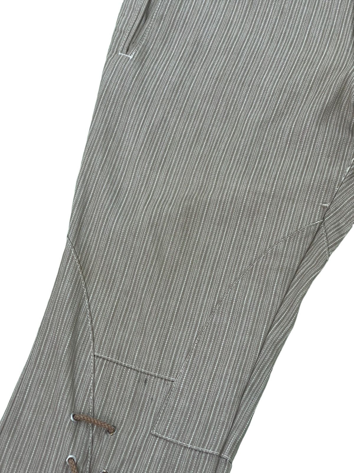 Japanese Brand Flare Jeans Tornado Mart Pinstriped Laced Herringbones 1🟦7 Size US 32 / EU 48 - 9 Thumbnail
