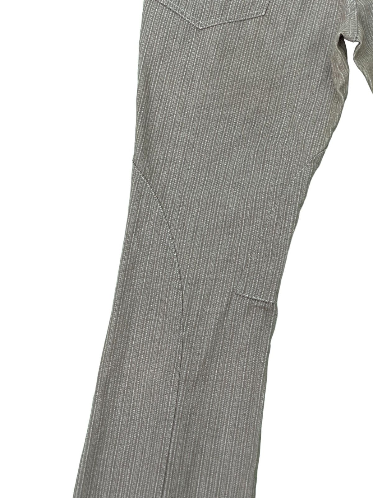 Japanese Brand Flare Jeans Tornado Mart Pinstriped Laced Herringbones 1🟦7 Size US 32 / EU 48 - 16 Thumbnail