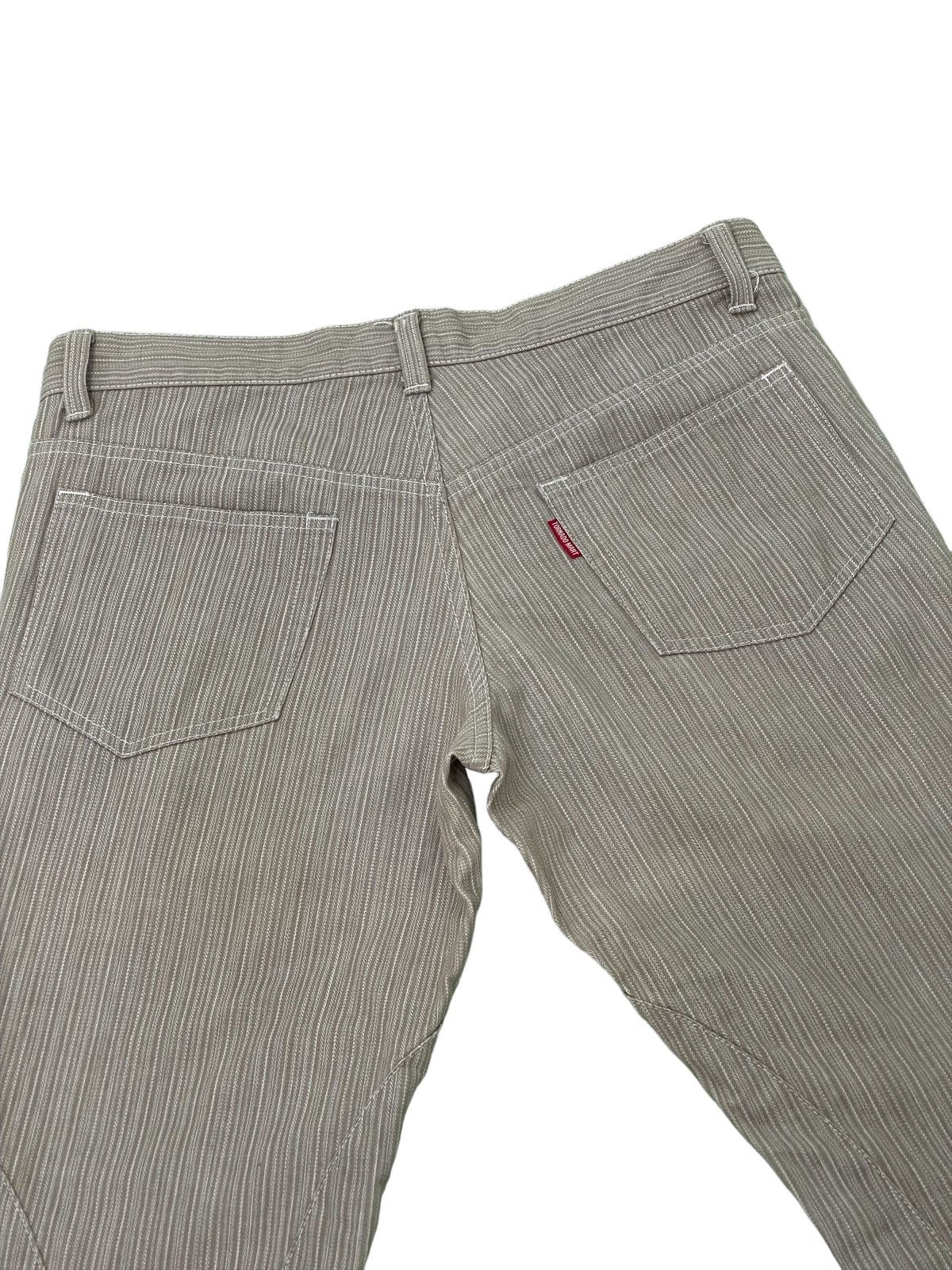 Japanese Brand Flare Jeans Tornado Mart Pinstriped Laced Herringbones 1🟦7 Size US 32 / EU 48 - 18 Thumbnail