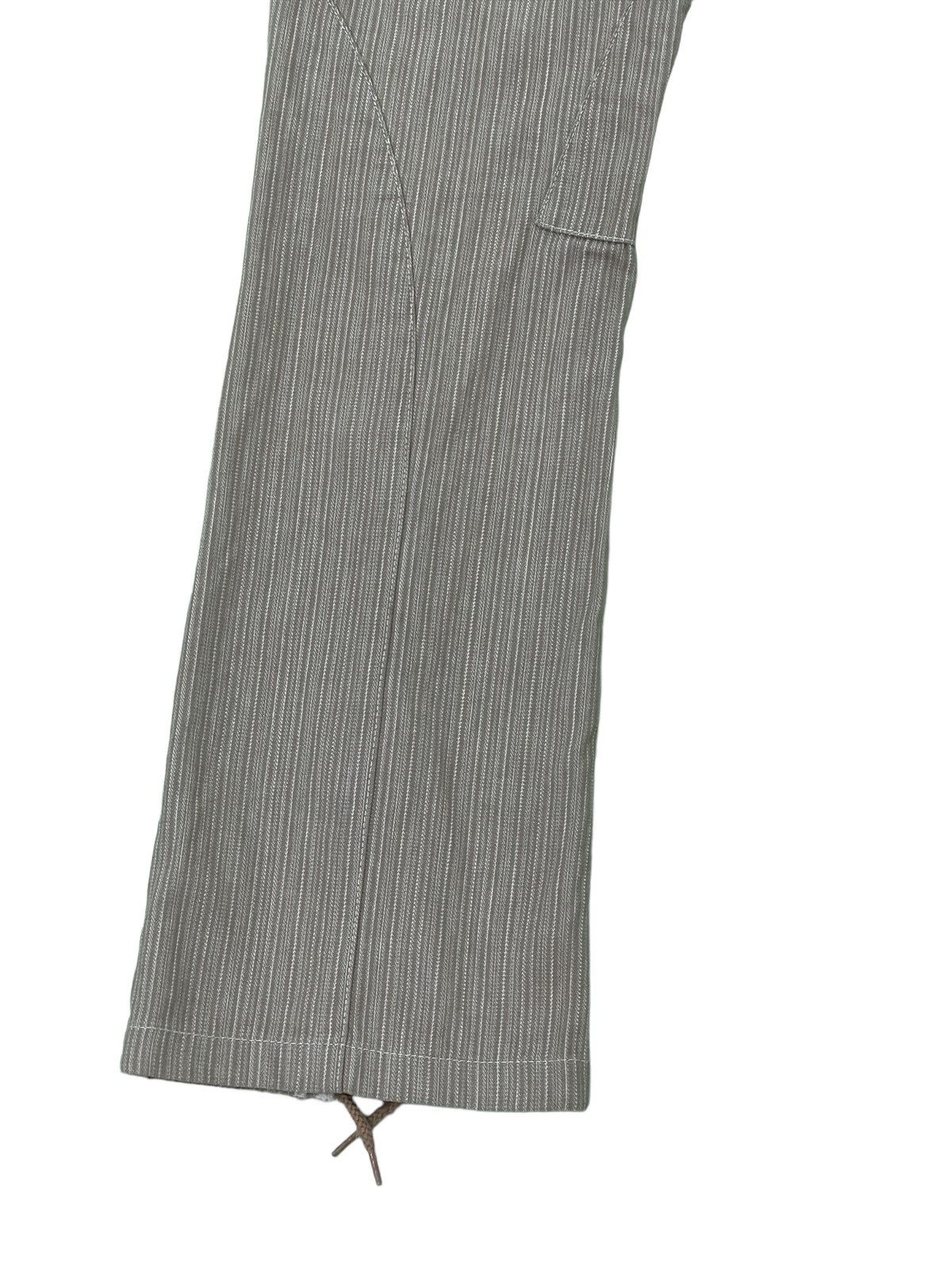 Japanese Brand Flare Jeans Tornado Mart Pinstriped Laced Herringbones 1🟦7 Size US 32 / EU 48 - 14 Thumbnail