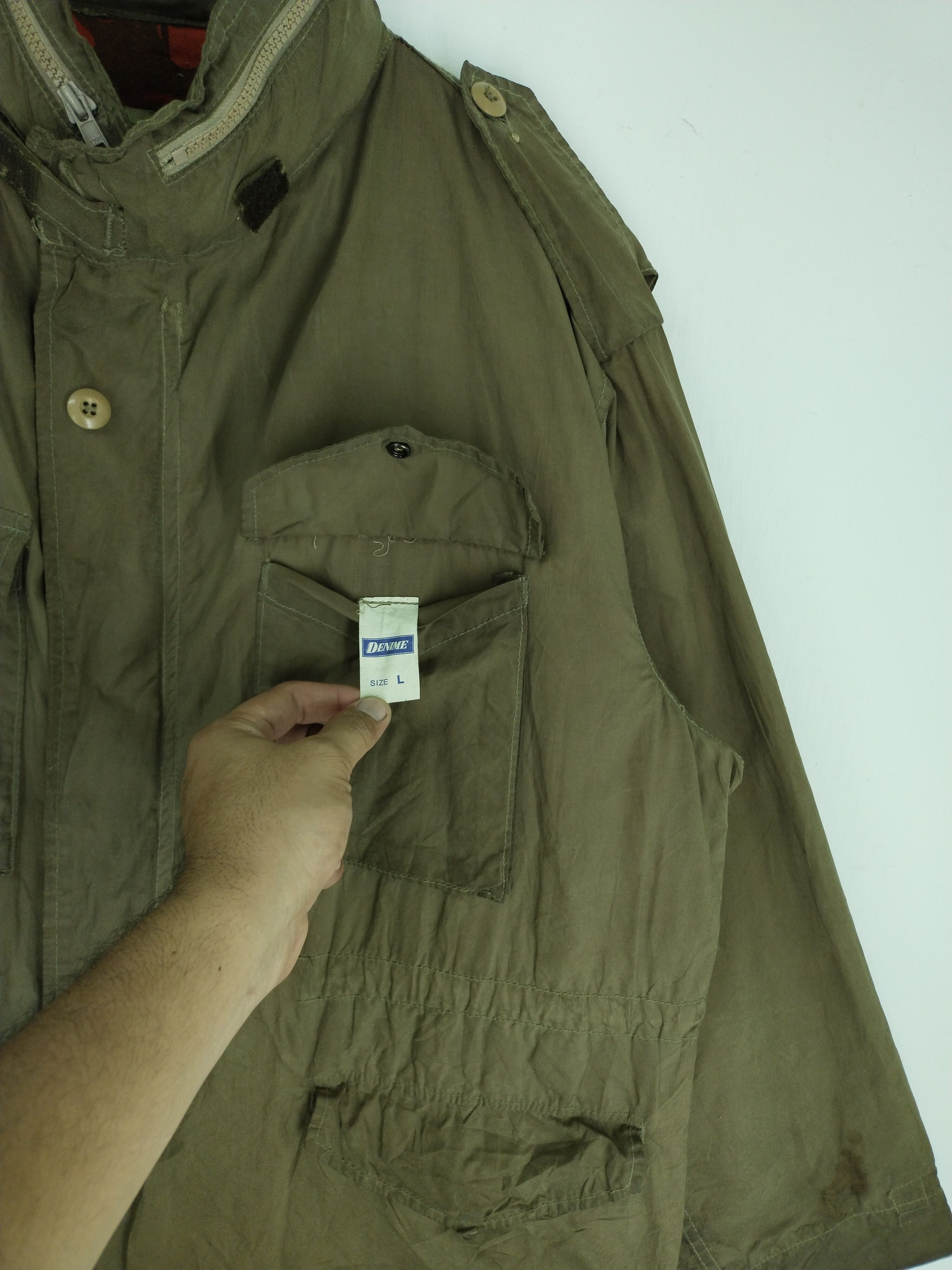 Denime × Japanese Brand VINTAGE DENIME MILITARY JACKET Size US L / EU 52-54 / 3 - 6 Thumbnail