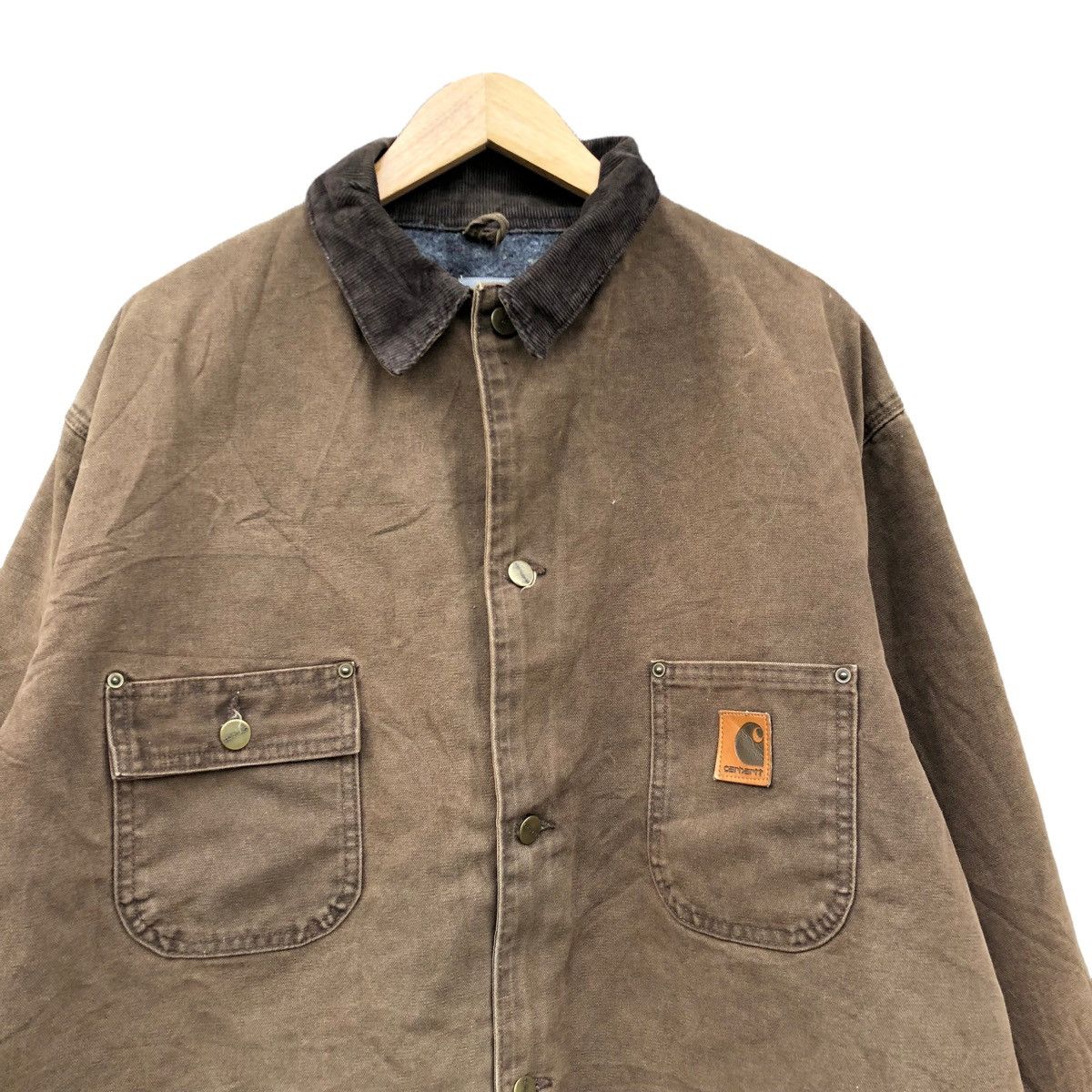 Carhartt Vintage CO2CHT Carhartt Blanket Lined Wool Mohair Jacket Size US XL / EU 56 / 4 - 3 Thumbnail