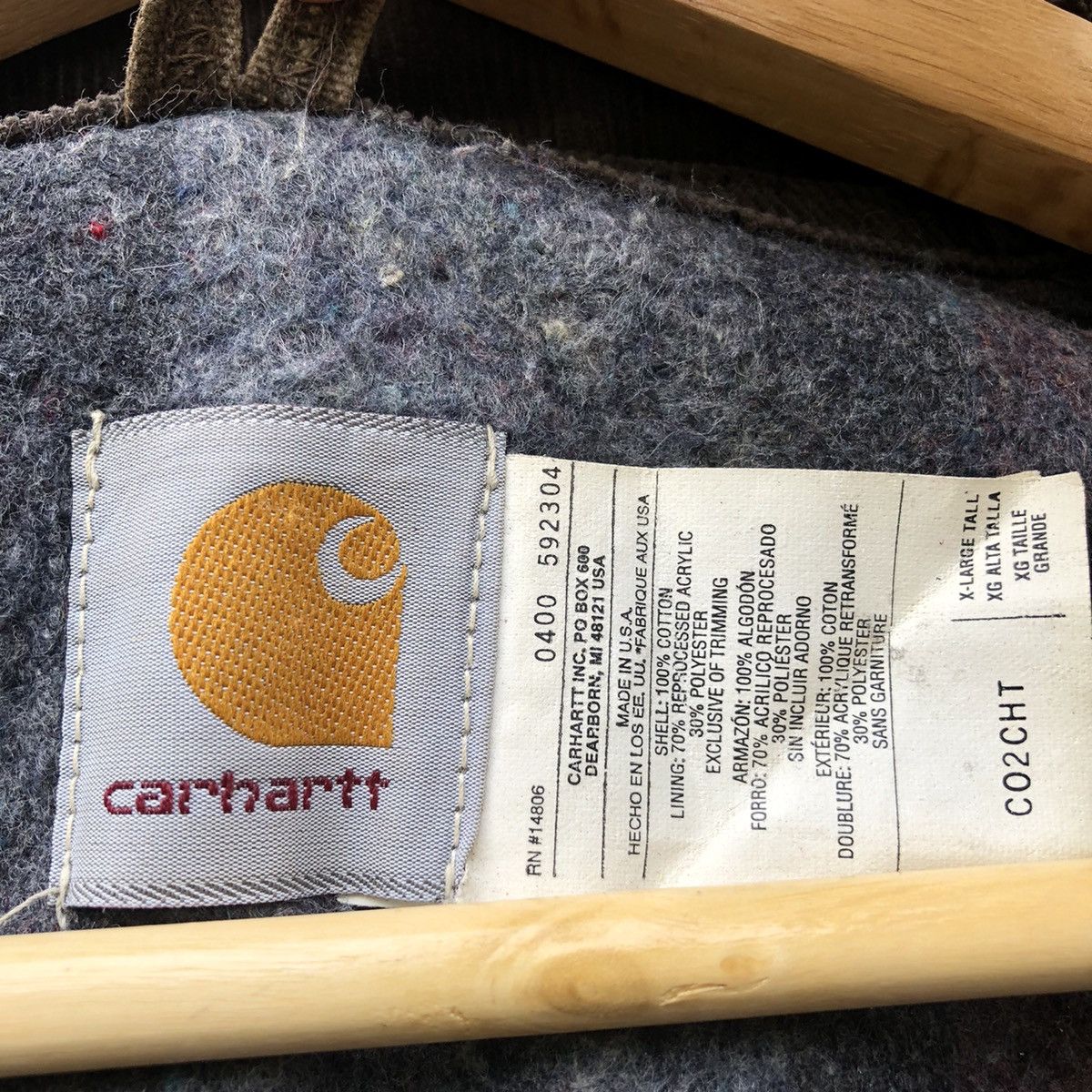 Carhartt Vintage CO2CHT Carhartt Blanket Lined Wool Mohair Jacket Size US XL / EU 56 / 4 - 8 Thumbnail