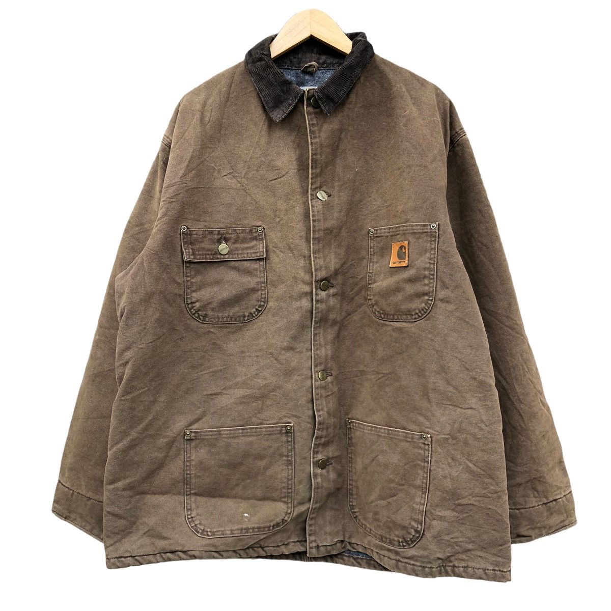 Carhartt Vintage CO2CHT Carhartt Blanket Lined Wool Mohair Jacket Size US XL / EU 56 / 4 - 1 Thumbnail