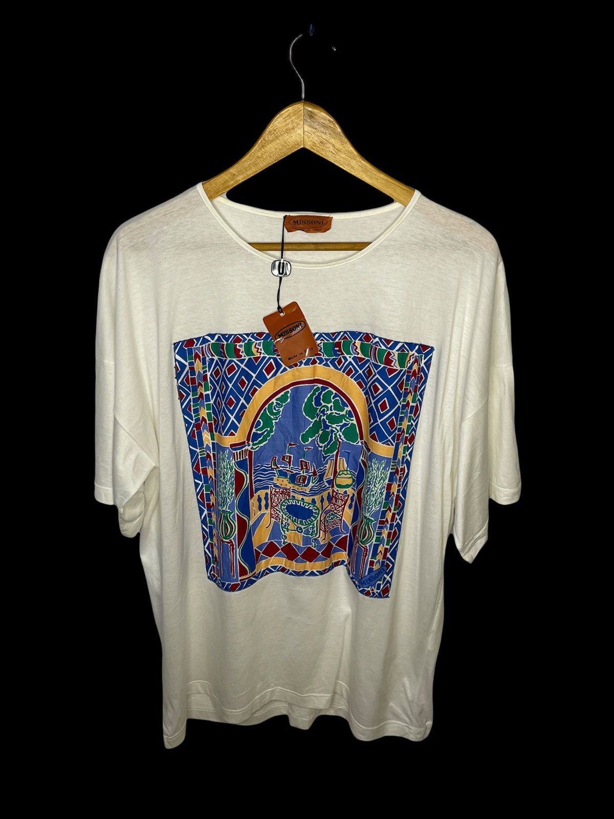 Missoni × Vintage Vintage Missoni T-Shirt Size US XL / EU 56 / 4 - 1 Thumbnail