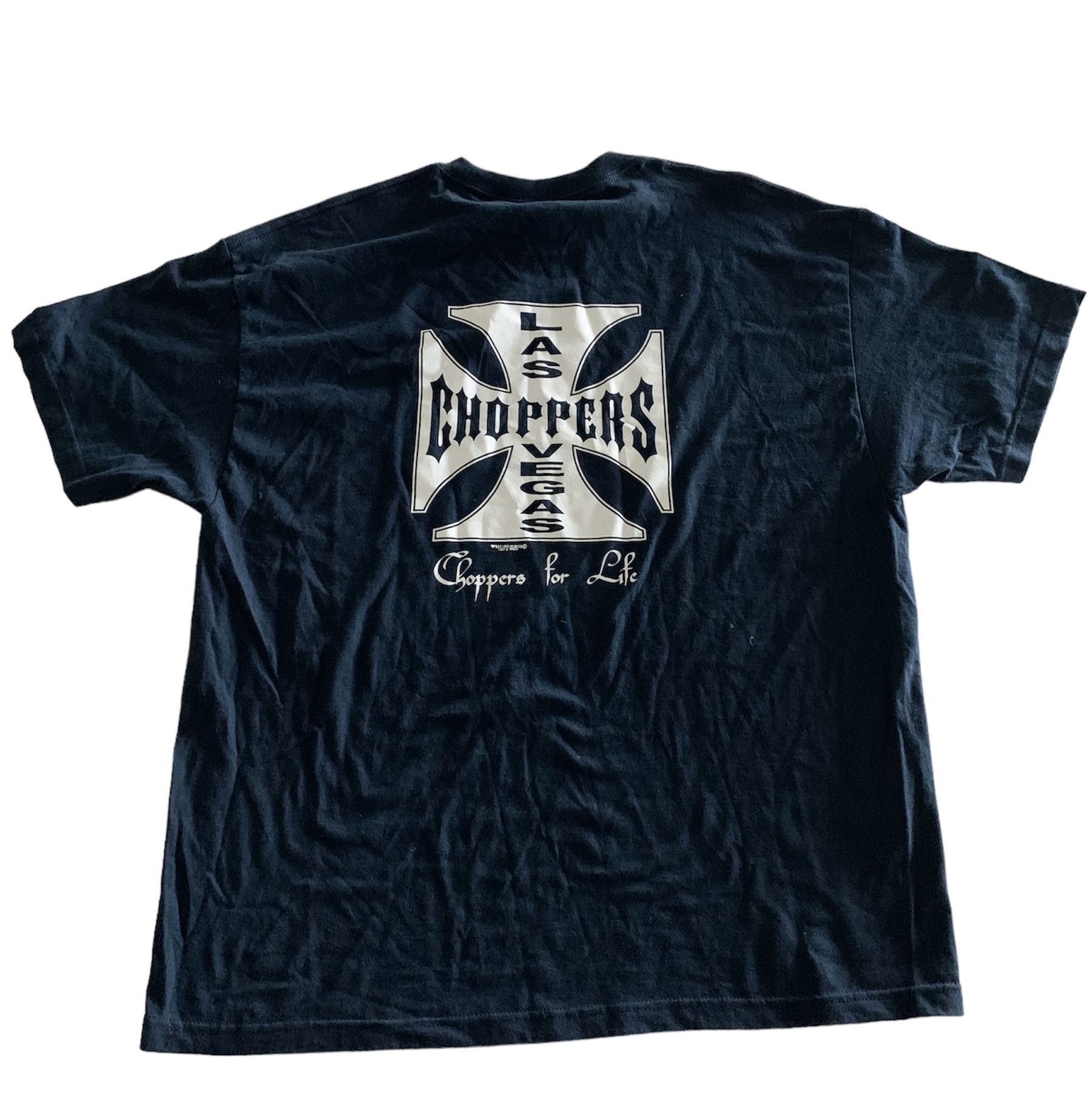 image of Archival Clothing x Harley Davidson Vintage Las Vegas Choppers Shirt in Navy, Men's (Size 2XL)