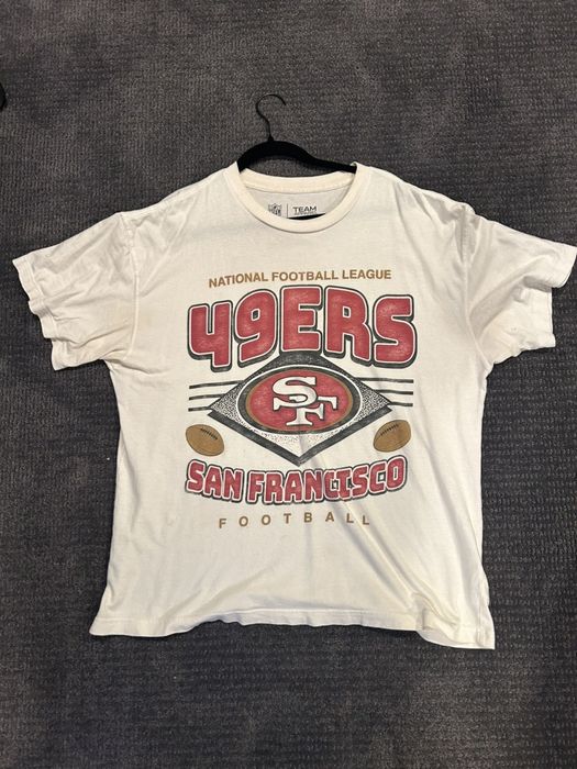 Abercrombie & Fitch, Shirts, Nwt Abercrombie Fitch Nfl Cream Oversized San  Francisco 49ers Graphic Tee Xl