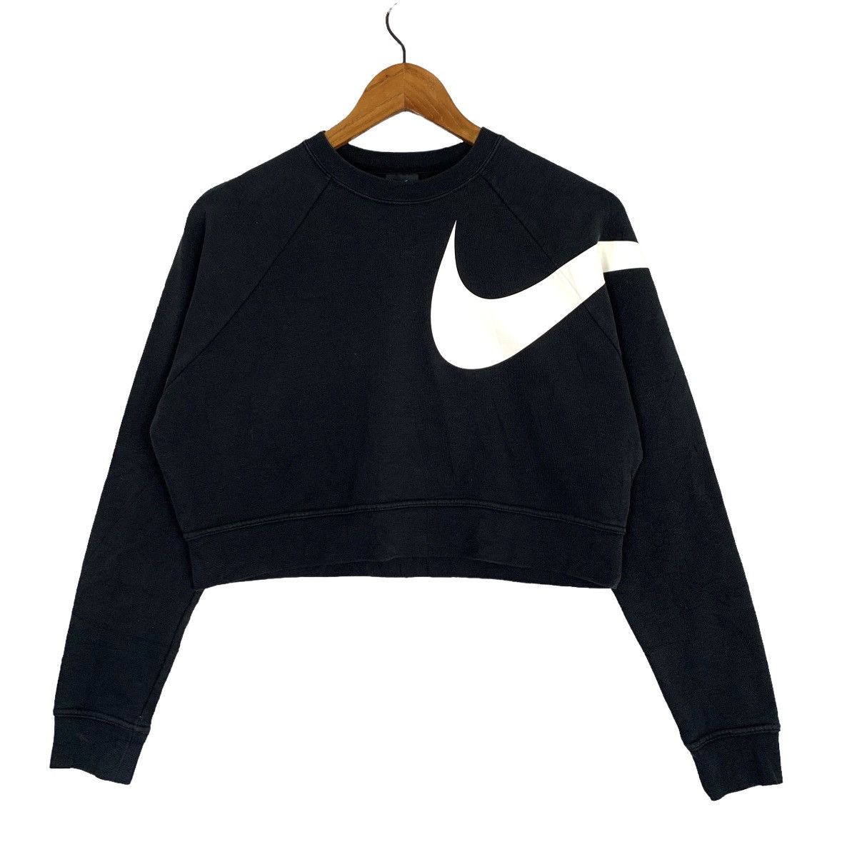 Nike Vintage Nike Swoosh Big Logo Crop Top Size XS / S Size S / US 4 / IT 40 - 1 Thumbnail