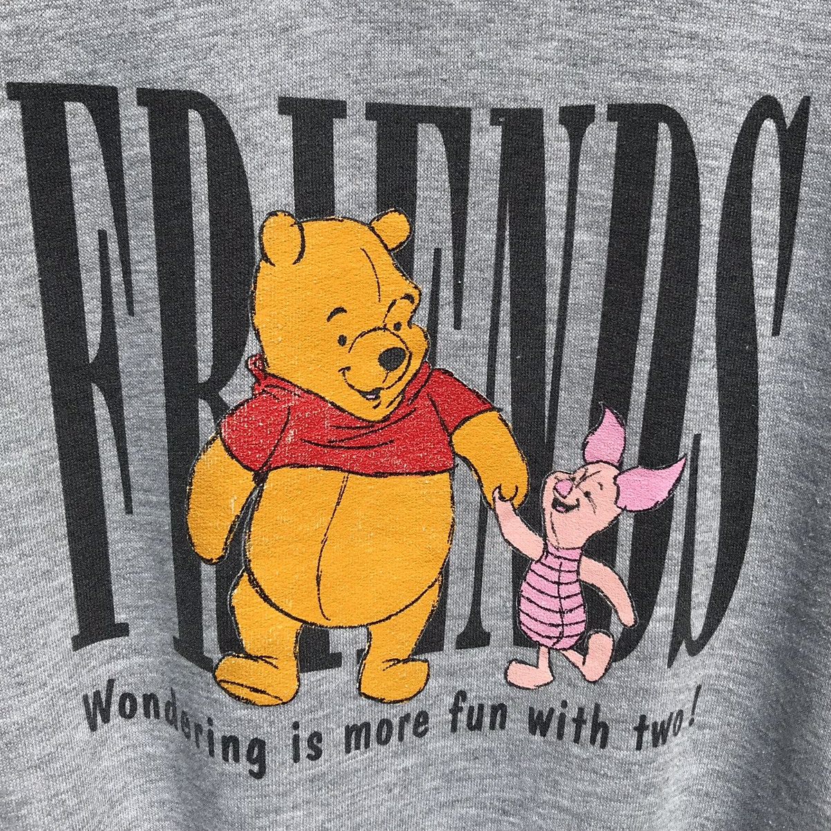 Disney Vintage Winnie The Pooh & Piglet Disney Hoodie Sweatshirt Size US XL / EU 56 / 4 - 7 Thumbnail