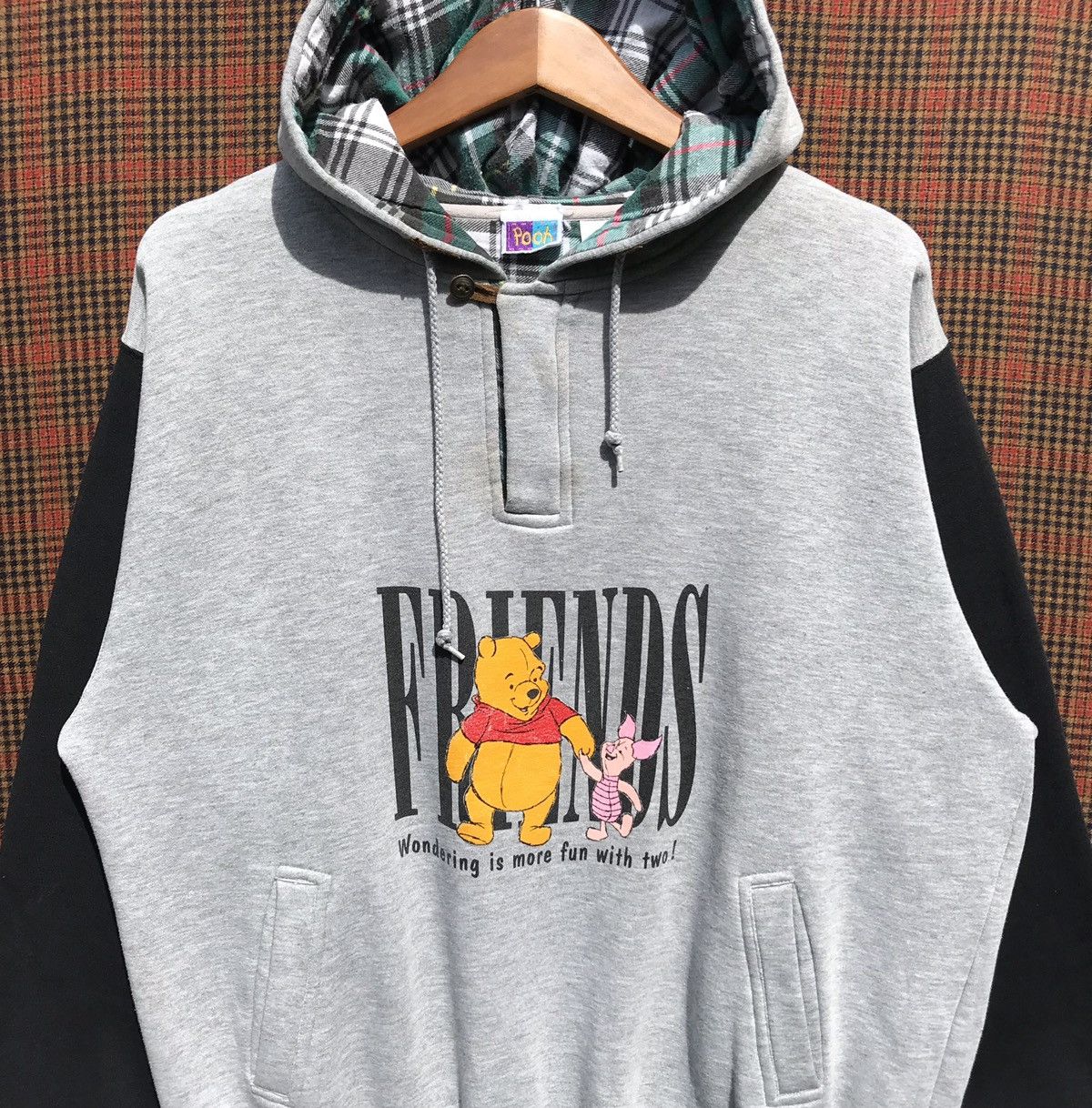 Disney Vintage Winnie The Pooh & Piglet Disney Hoodie Sweatshirt Size US XL / EU 56 / 4 - 5 Thumbnail