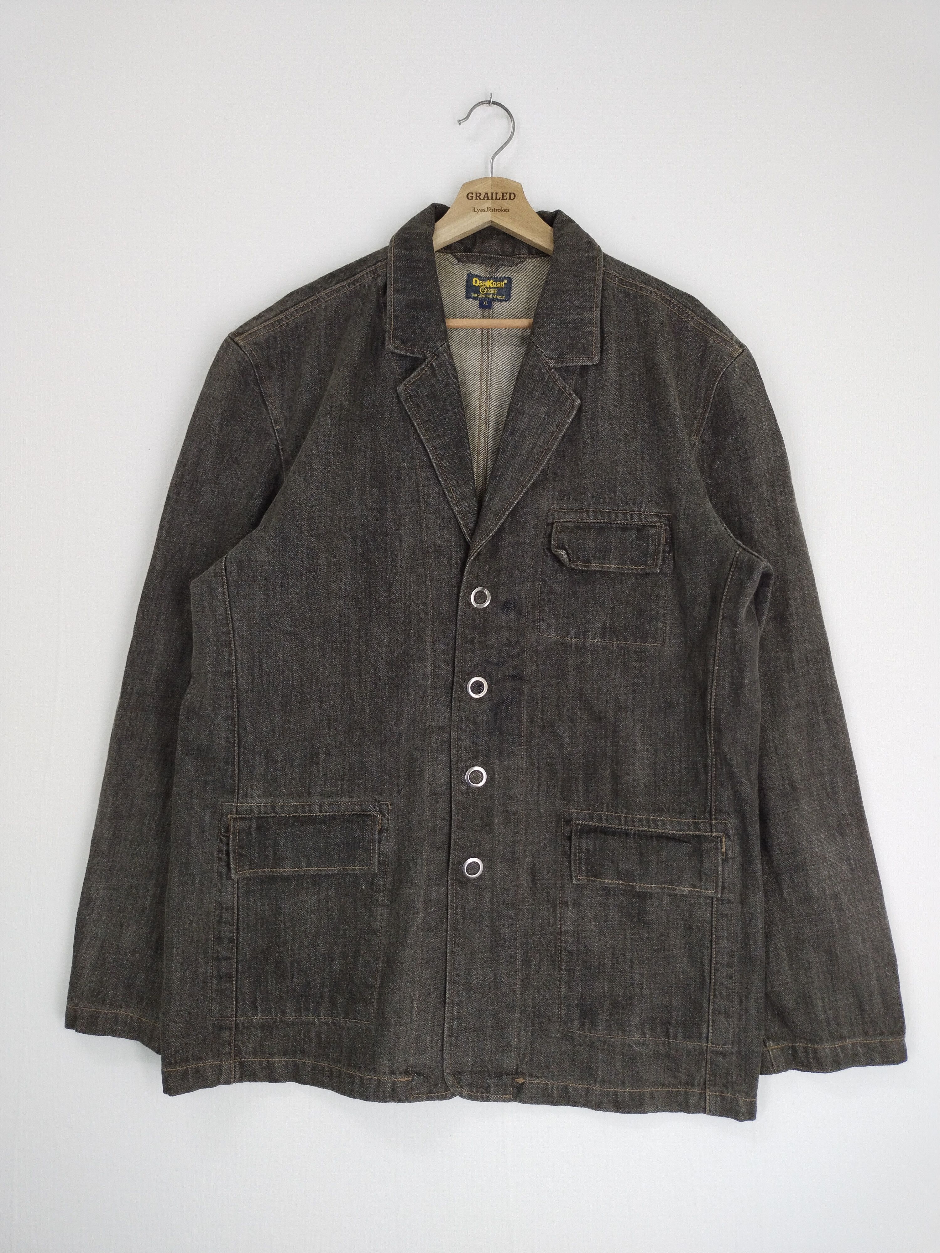 If Six Was Nine VINTAGE OSHKOSH WORKING JACKET Size US L / EU 52-54 / 3 - 2 Thumbnail