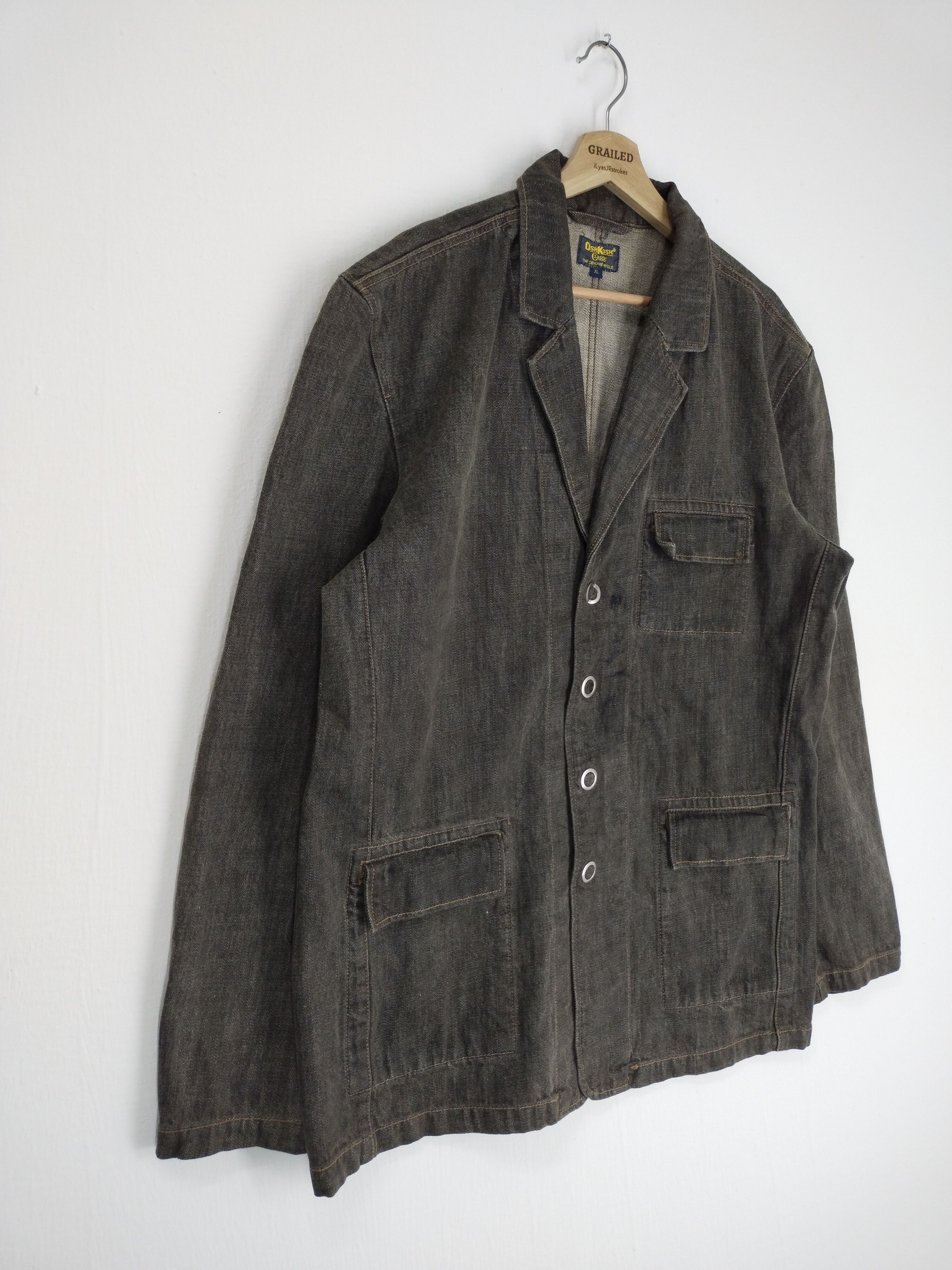 If Six Was Nine VINTAGE OSHKOSH WORKING JACKET Size US L / EU 52-54 / 3 - 3 Thumbnail