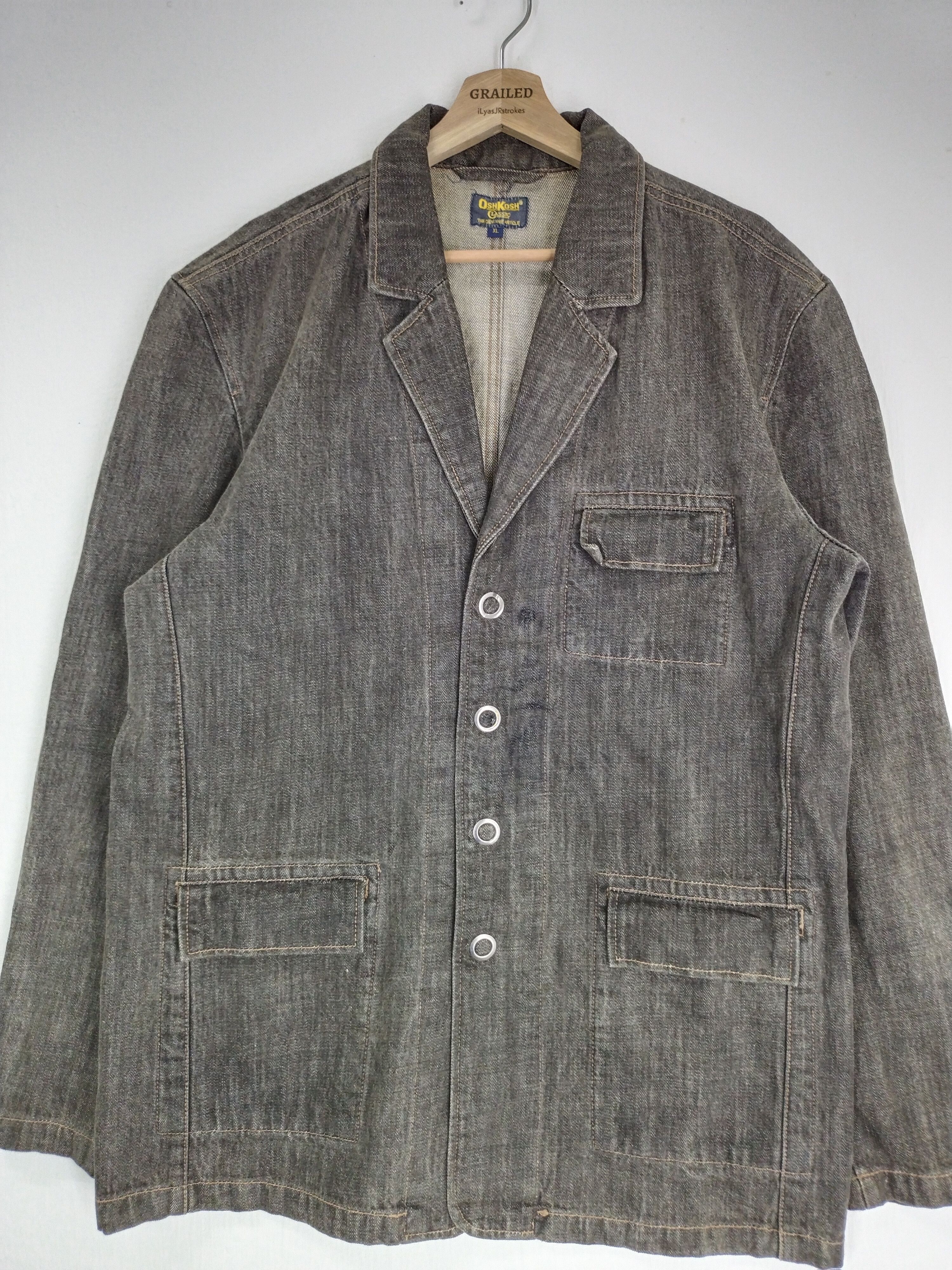 If Six Was Nine VINTAGE OSHKOSH WORKING JACKET Size US L / EU 52-54 / 3 - 1 Thumbnail