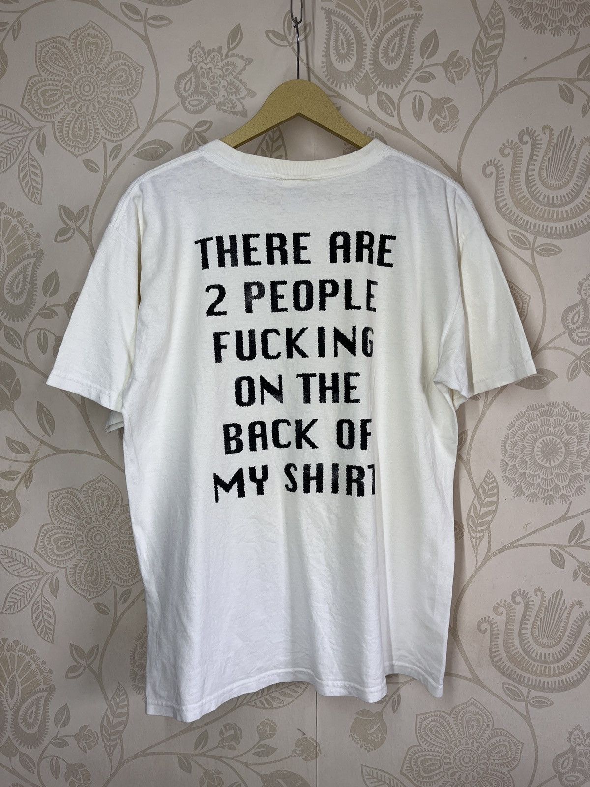 Anvil × Vintage Humour Graphics Printed Jesus TShirt Vintage Y2K Anvil Tag Size US M / EU 48-50 / 2 - 2 Thumbnail