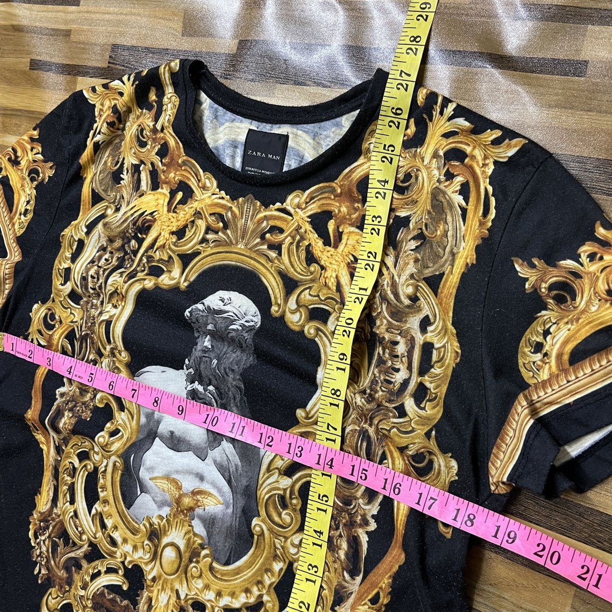 Designer × Zara Chanel Inspired Design Printed TShirt Made In Portugal Size US M / EU 48-50 / 2 - 3 Thumbnail
