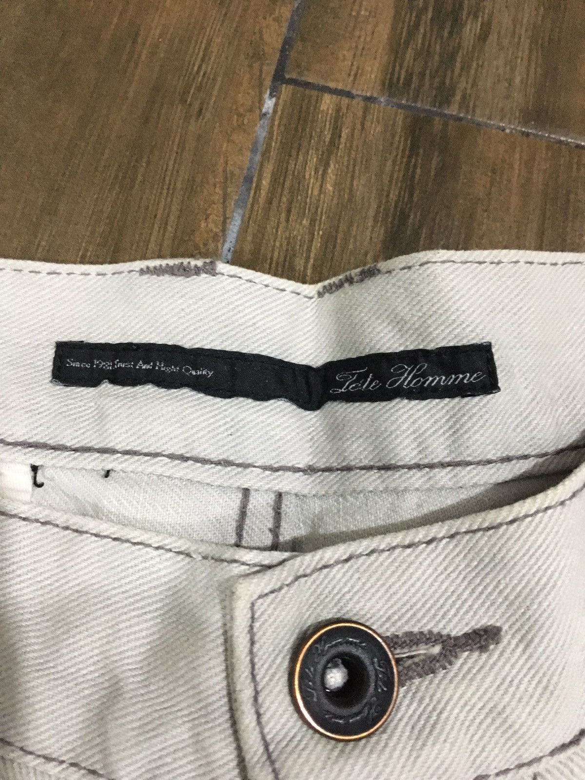 Tete Homme FLARED Tete Homme Trousers Denim Size US 34 / EU 50 - 5 Thumbnail