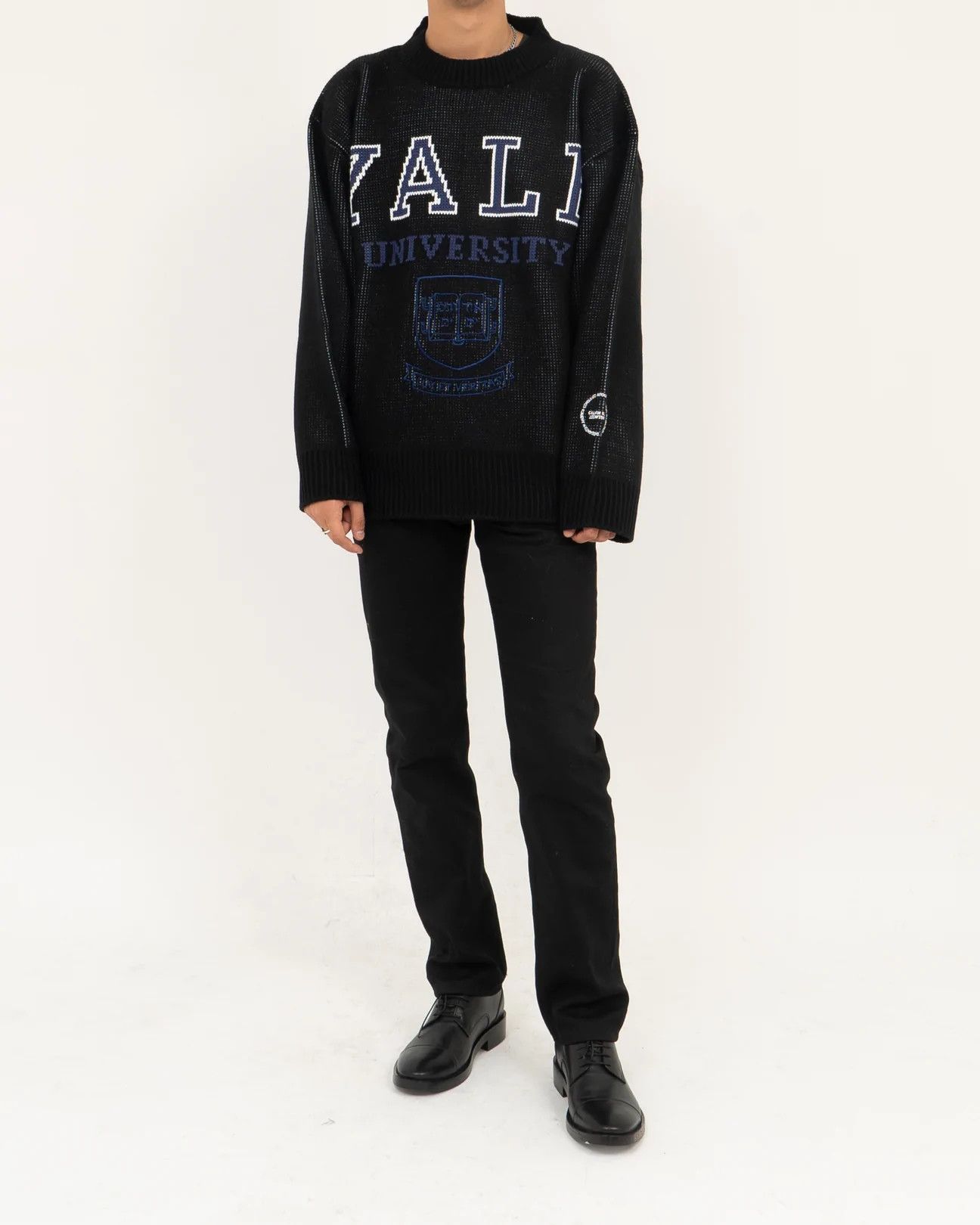 Calvin Klein 205W39NYC × Raf Simons SS19 Oversized Black Yale Knit Size US M / EU 48-50 / 2 - 4 Thumbnail