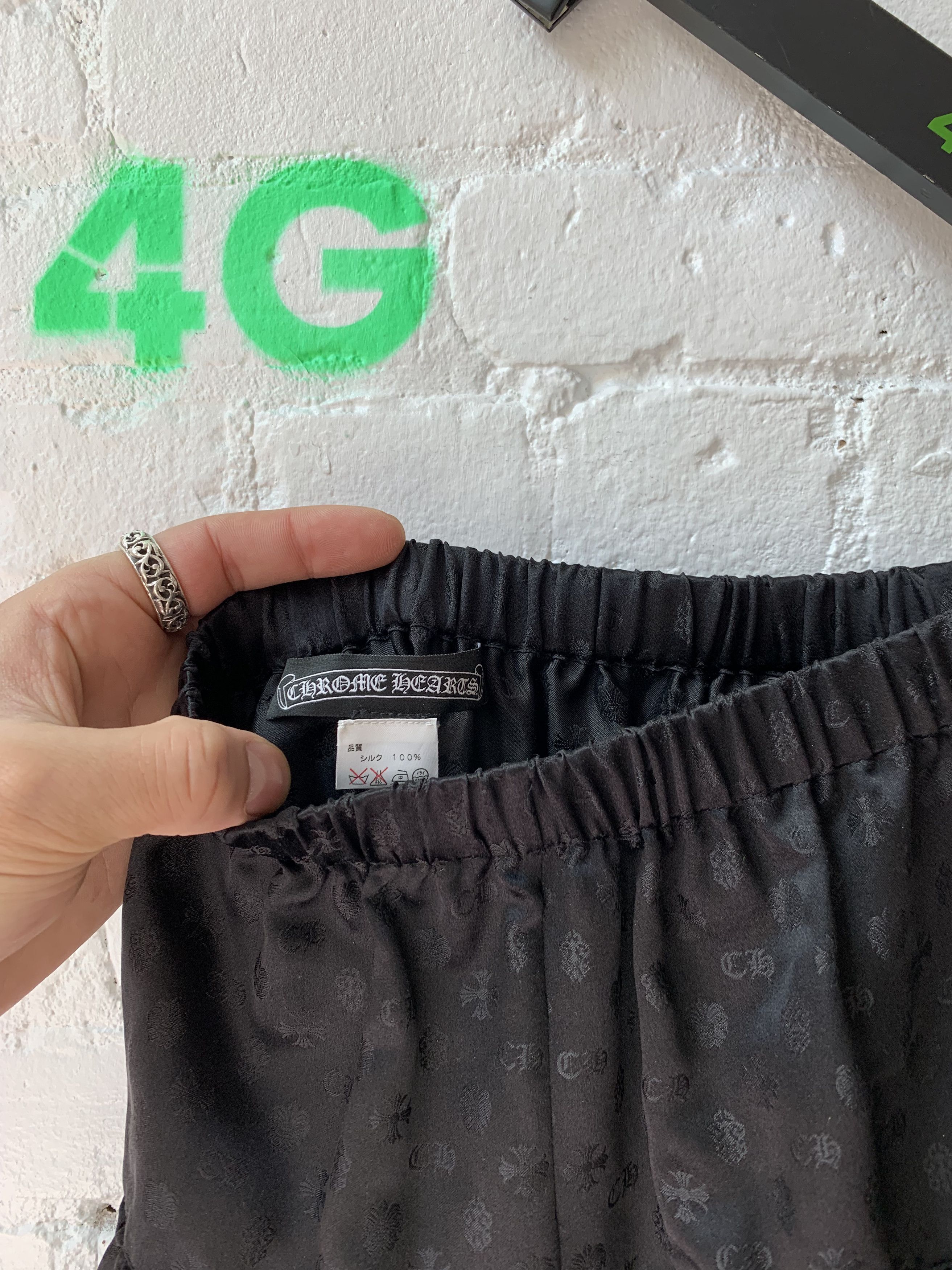Chrome Hearts Chrome Hearts 100% Silk Monogram Mini Skirt Sz M-XL Size 26" / US 2 / IT 38 - 3 Thumbnail