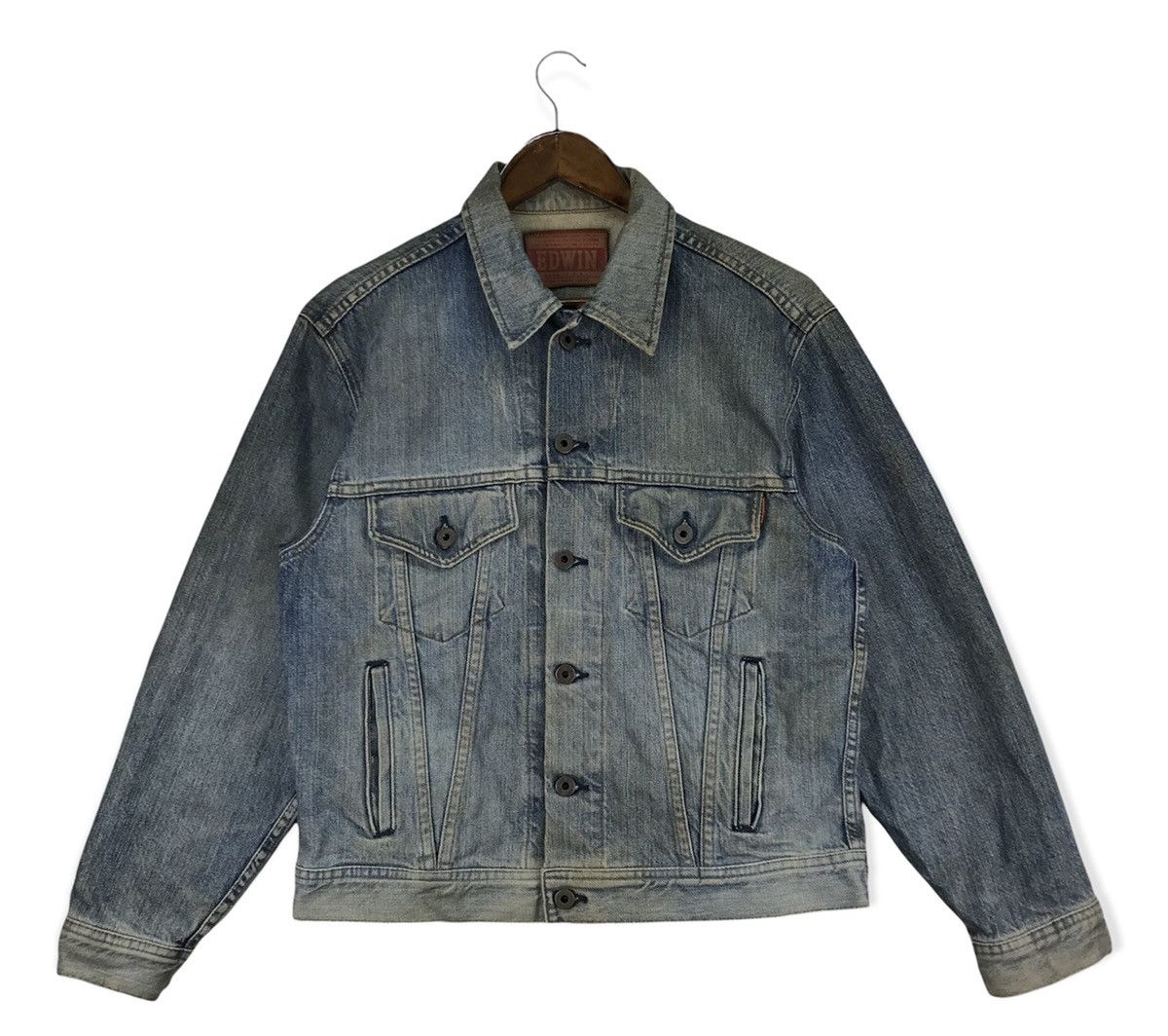 Edwin Vintage Edwin Trucker Jacket Made in Usa Size US M / EU 48-50 / 2 - 1 Thumbnail