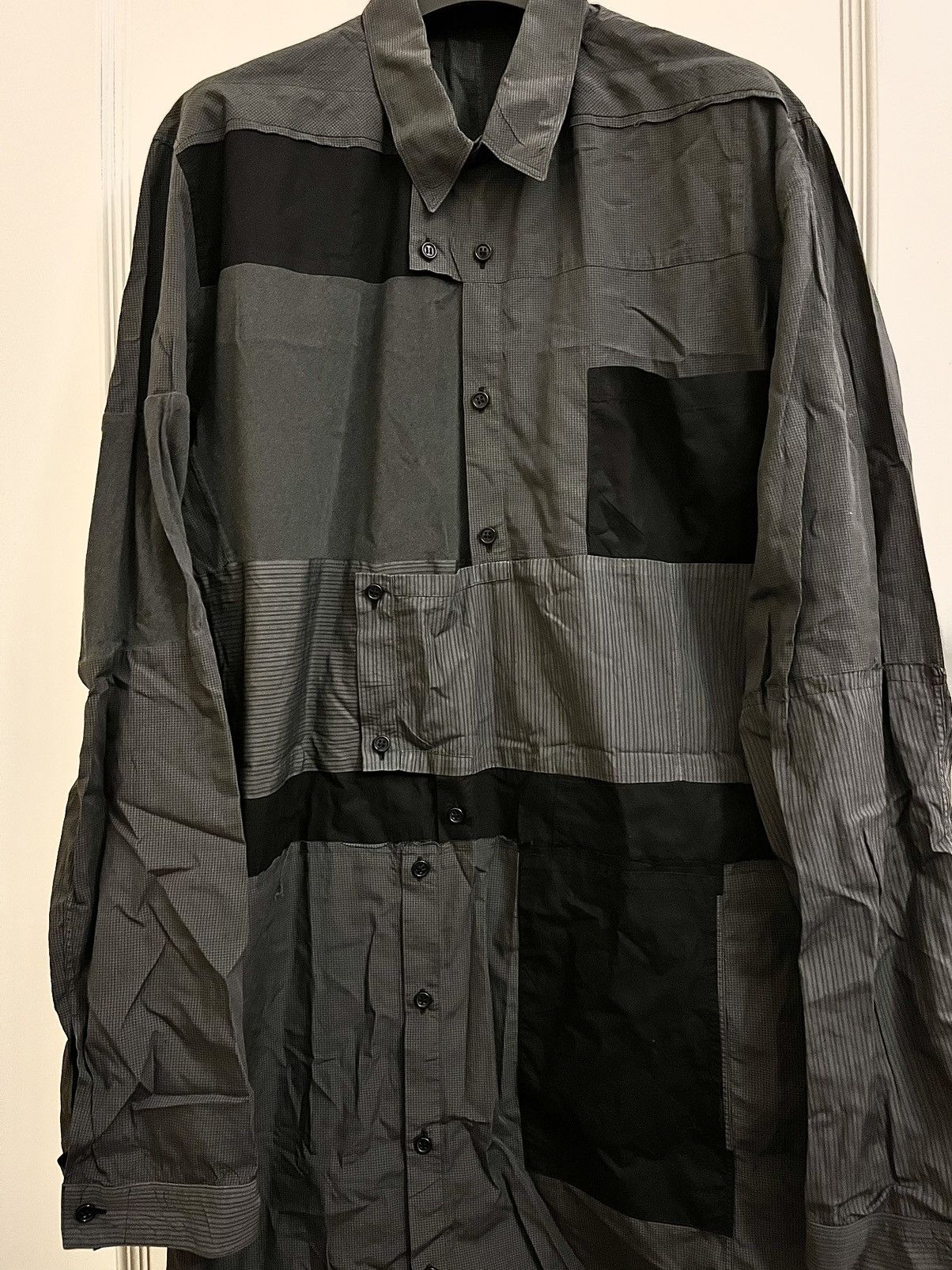 Nicolas Andreas Taralis Rare Patchwork reconstructed shirt Size US M / EU 48-50 / 2 - 2 Thumbnail