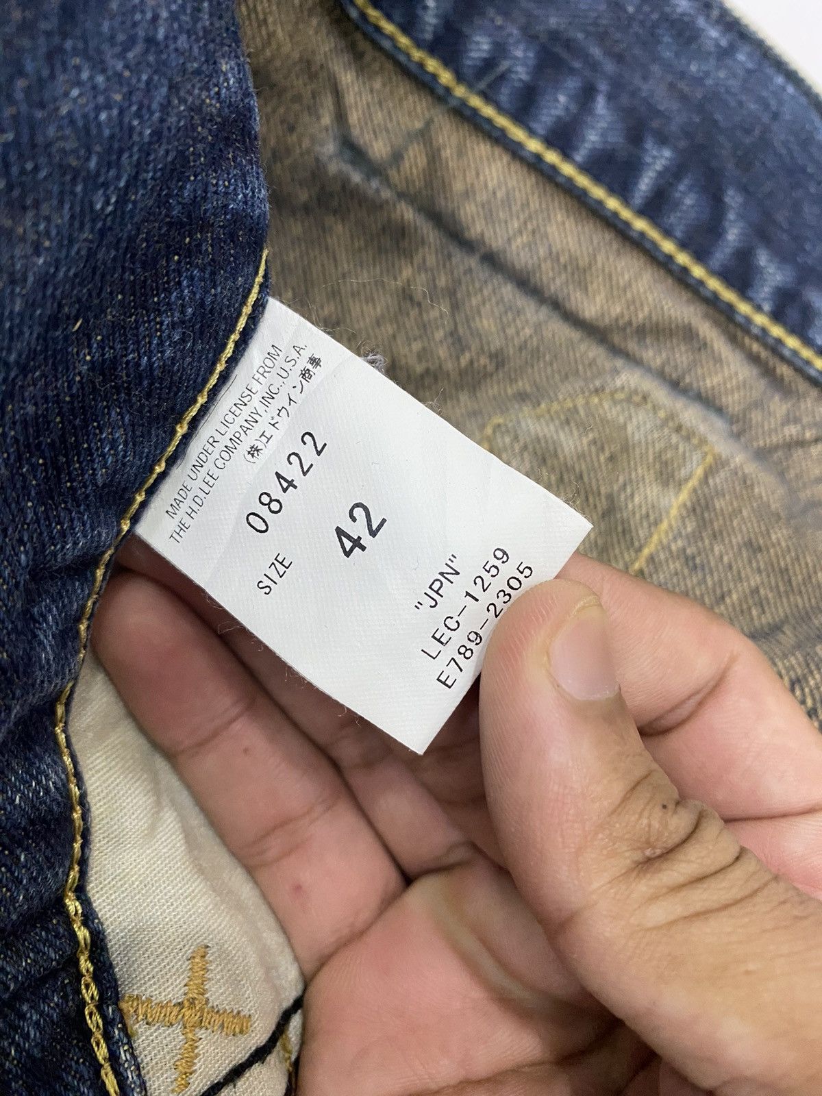 Lee SIZE 45🔥LEE COWBOY MULTI POCKET RARE DENIM PANTS Size US 44 / EU 60 - 11 Thumbnail