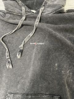 Saint laurent acid outlet wash hoodie