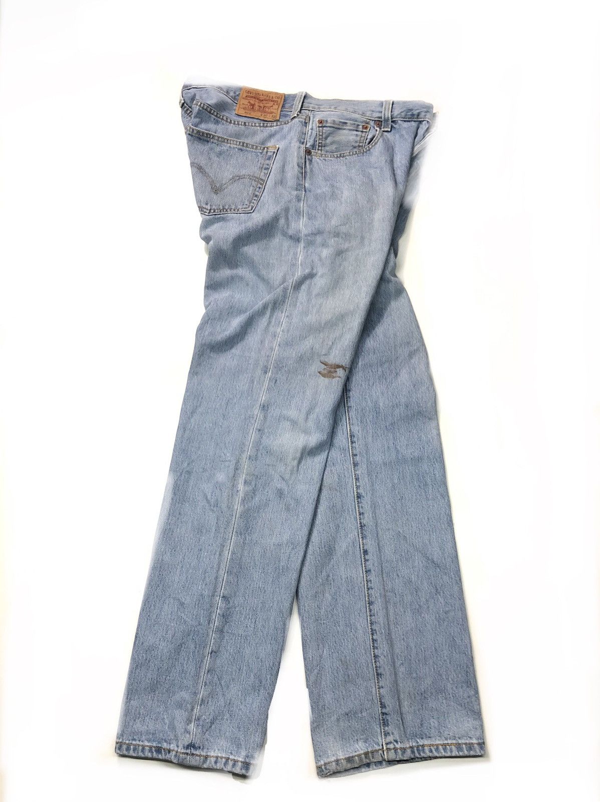 image of Vintage Levis 501 Blue Wash Denim, Men's (Size 35)