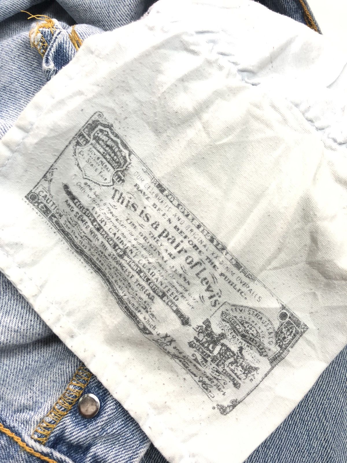 Levi's × Levi's Vintage Clothing × Vintage VINTAGE LEVIS 501 BLUE WASH DENIM Size US 35 - 13 Thumbnail
