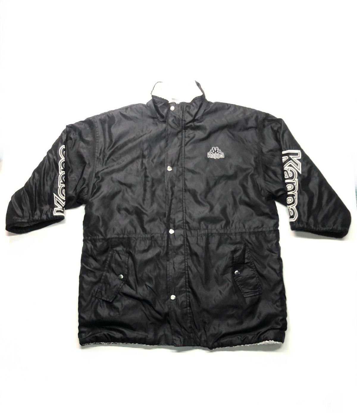 Kappa × Vintage VINTAGE KAPPA BIG LOGO SHEARLING COACH JACKET Size US XL / EU 56 / 4 - 3 Thumbnail