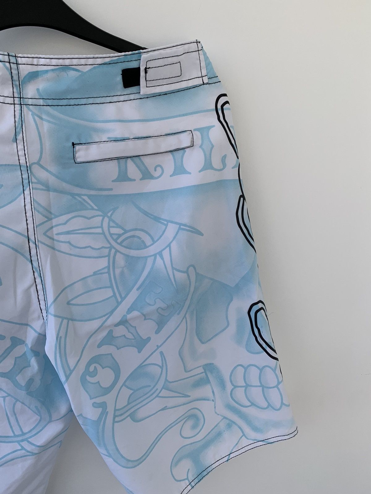 Christian Audigier × Ed Hardy × Vintage Ed Hardy Love Kills Slowly Vintage Shorts Size US 31 - 10 Thumbnail