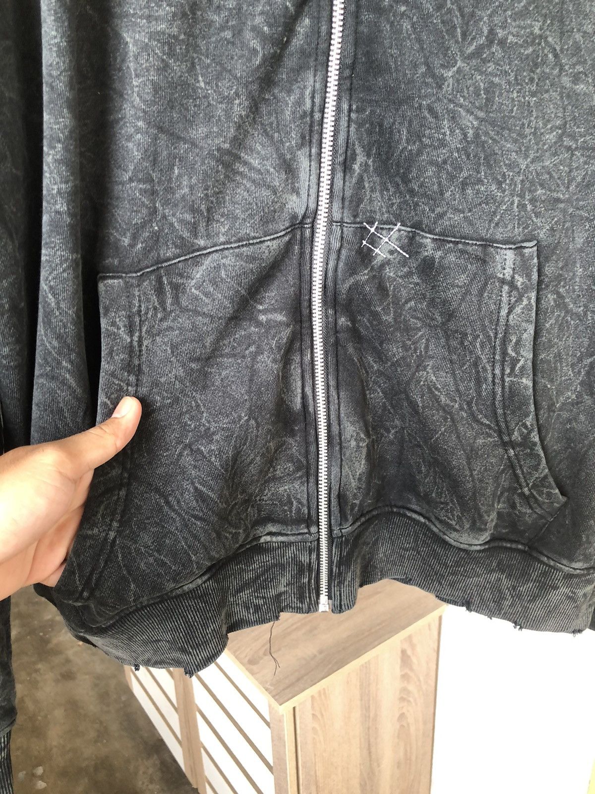 If Six Was Nine Bagarch Japan Tie Dye Over Prints Zipper Punk Hoodie Size US XL / EU 56 / 4 - 11 Thumbnail