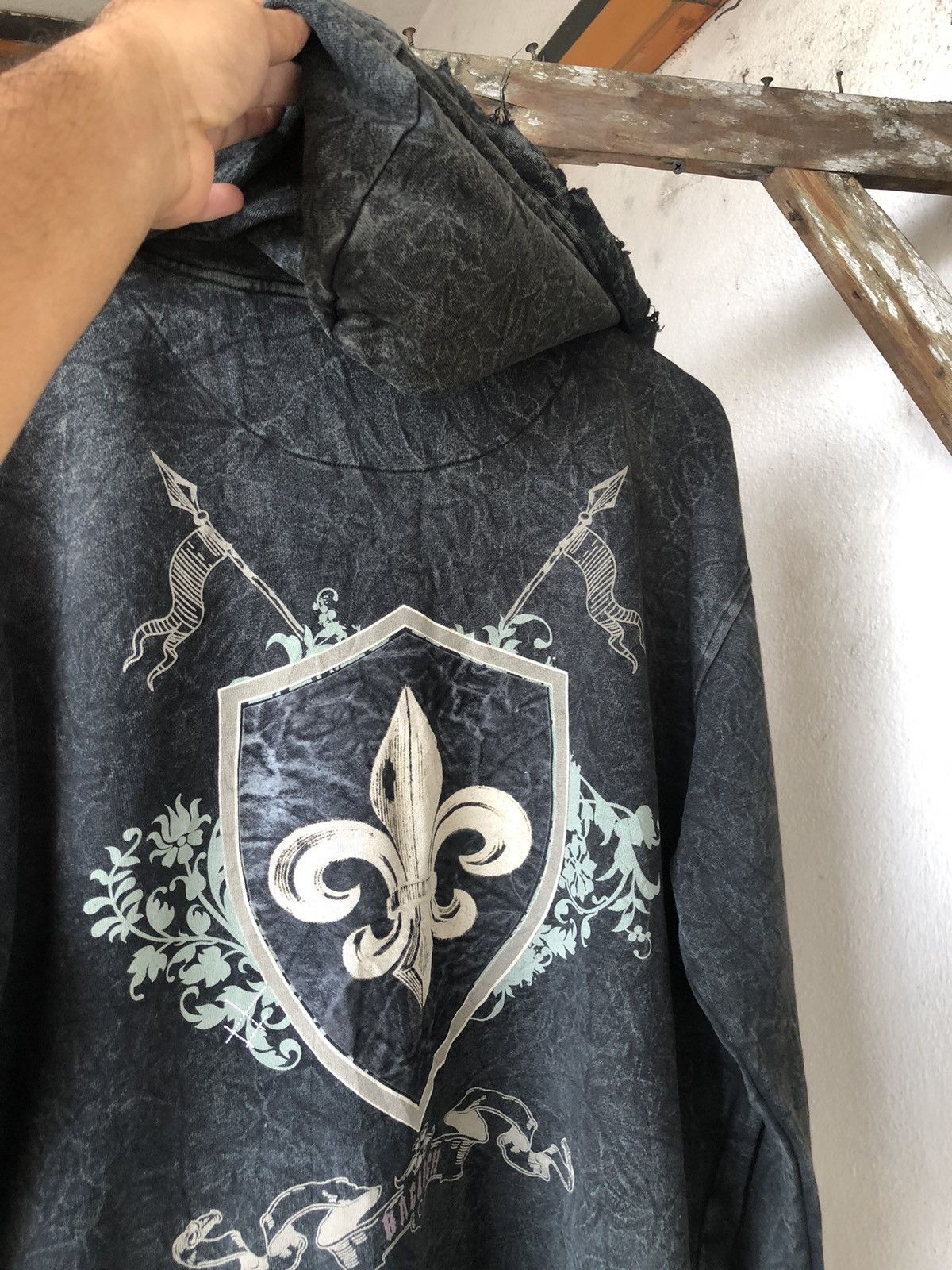 If Six Was Nine Bagarch Japan Tie Dye Over Prints Zipper Punk Hoodie Size US XL / EU 56 / 4 - 20 Thumbnail