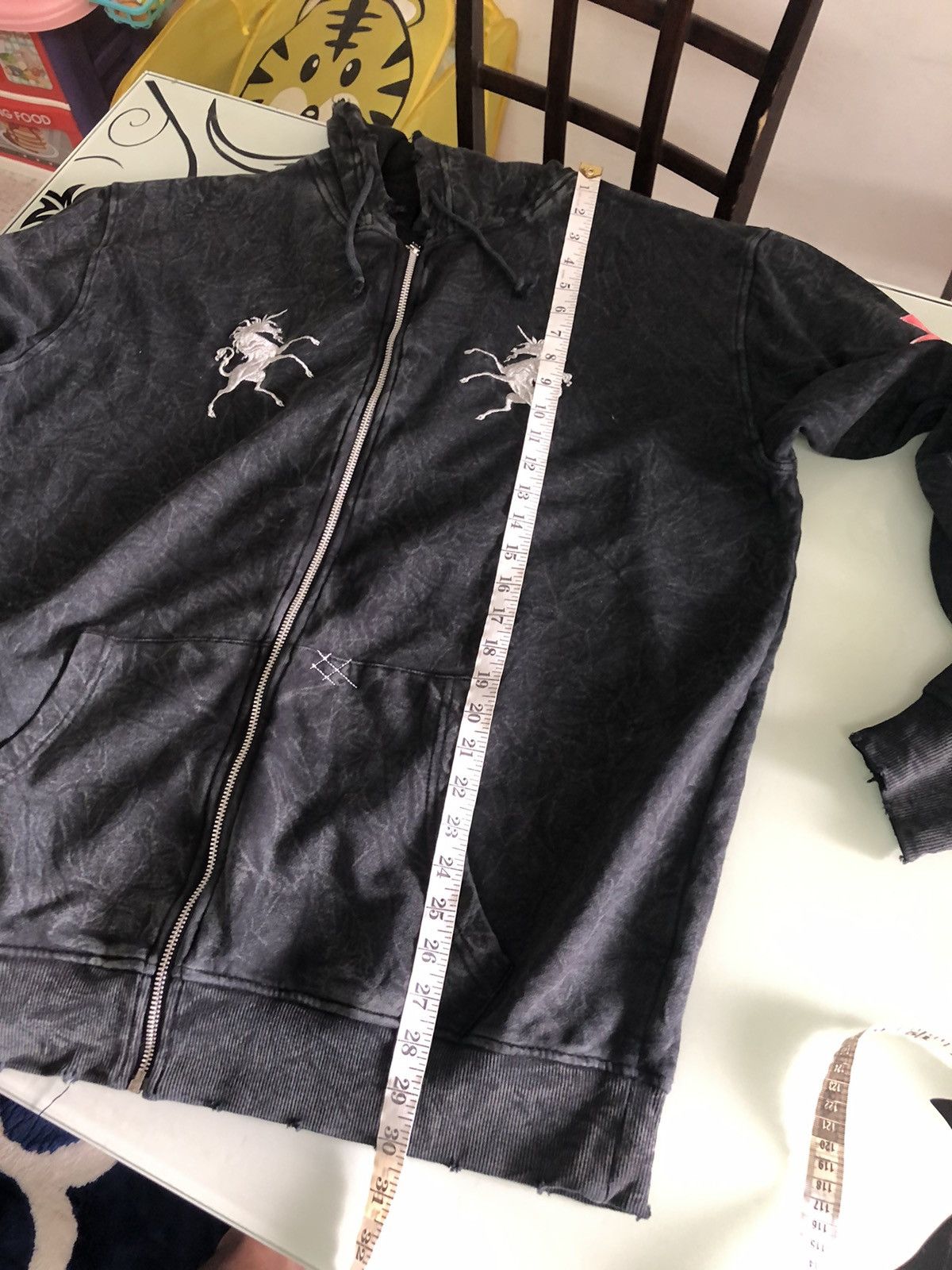 If Six Was Nine Bagarch Japan Tie Dye Over Prints Zipper Punk Hoodie Size US XL / EU 56 / 4 - 25 Thumbnail
