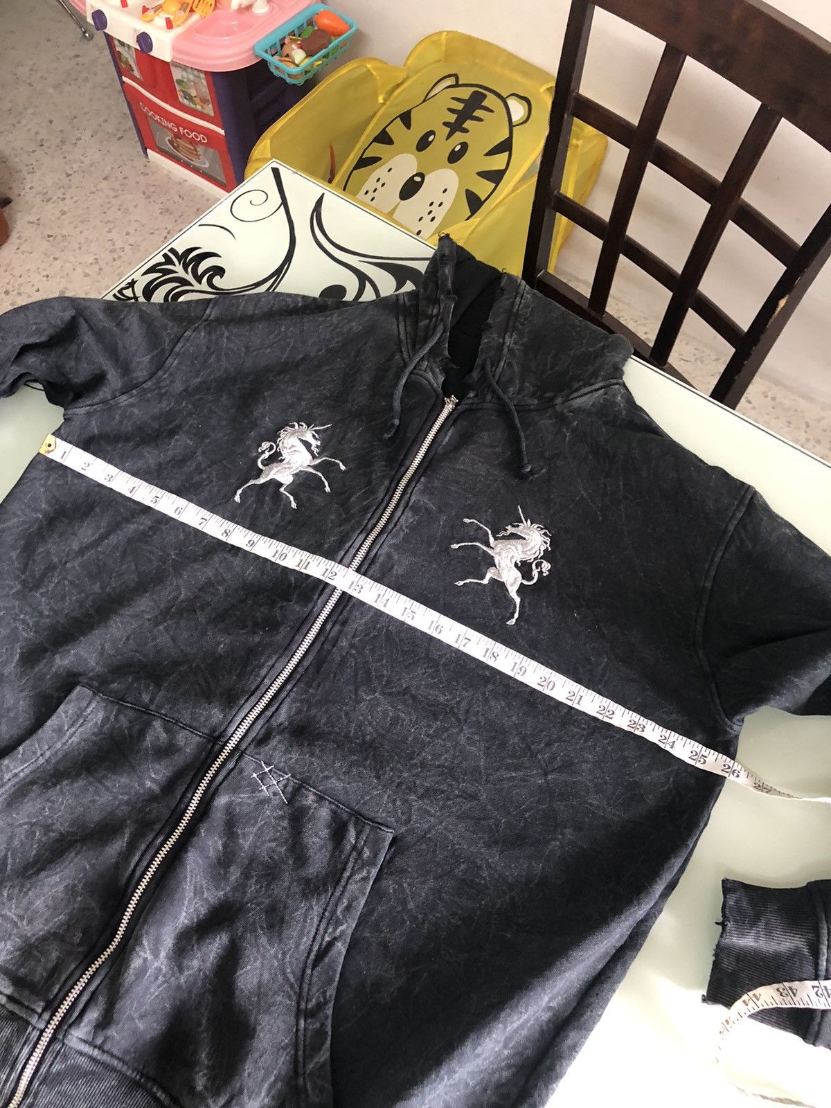 If Six Was Nine Bagarch Japan Tie Dye Over Prints Zipper Punk Hoodie Size US XL / EU 56 / 4 - 23 Thumbnail