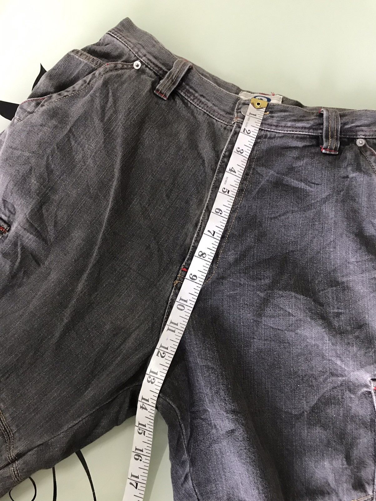 Vintage Piko Hawaiian Distressed Denim Loose Cut Cargo Pants Size US 33 - 17 Thumbnail