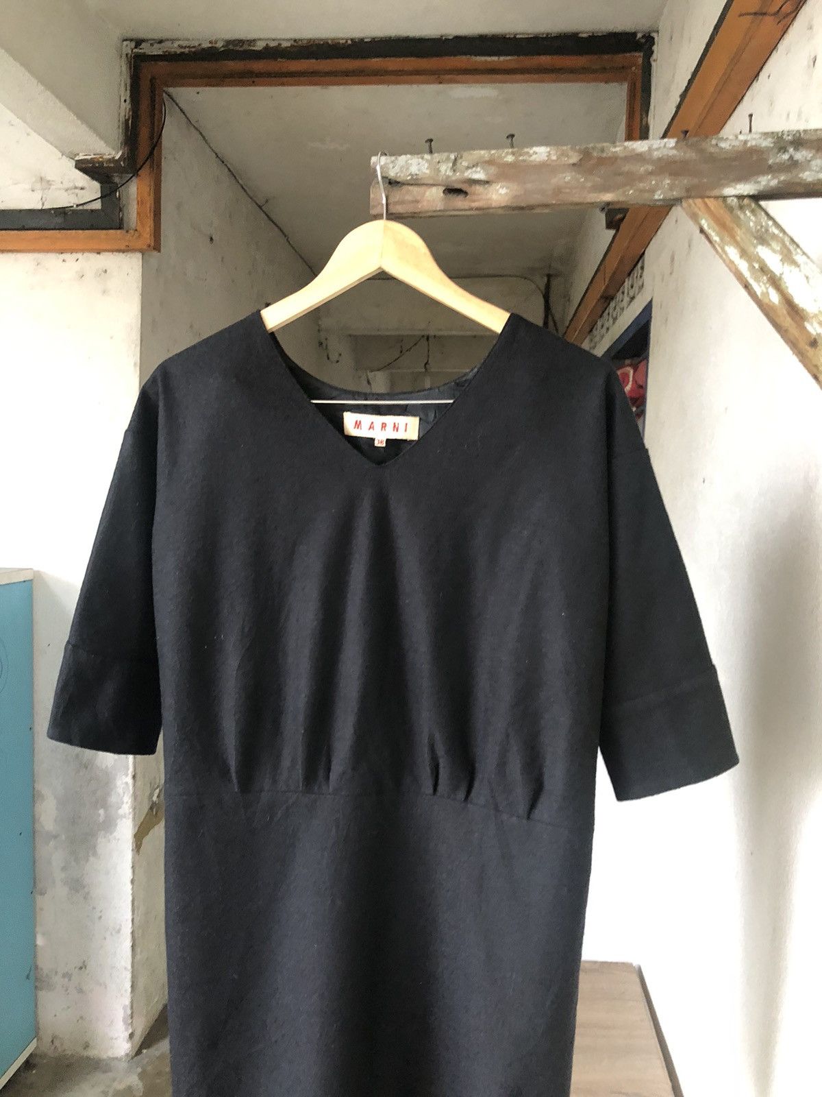 Marni 🥷🏿Vintage Marni Wool Long Blouse Size XS / US 0-2 / IT 36-38 - 4 Thumbnail