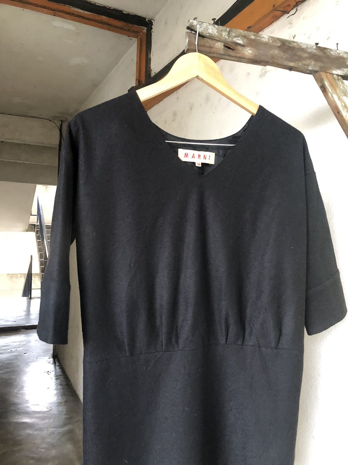 Marni 🥷🏿Vintage Marni Wool Long Blouse Size XS / US 0-2 / IT 36-38 - 8 Thumbnail