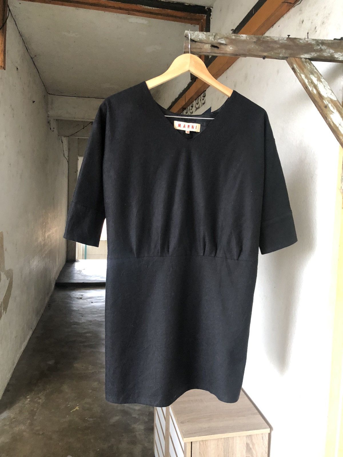 Marni 🥷🏿Vintage Marni Wool Long Blouse Size XS / US 0-2 / IT 36-38 - 6 Thumbnail