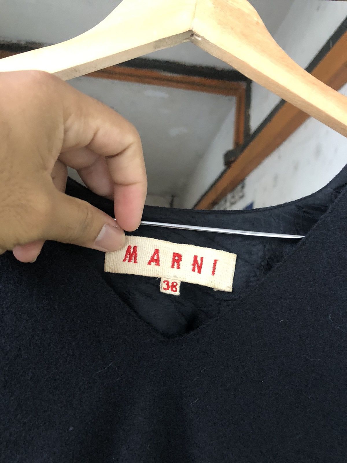 Marni 🥷🏿Vintage Marni Wool Long Blouse Size XS / US 0-2 / IT 36-38 - 7 Thumbnail