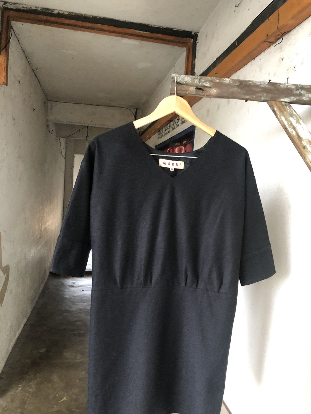 Marni 🥷🏿Vintage Marni Wool Long Blouse Size XS / US 0-2 / IT 36-38 - 5 Thumbnail