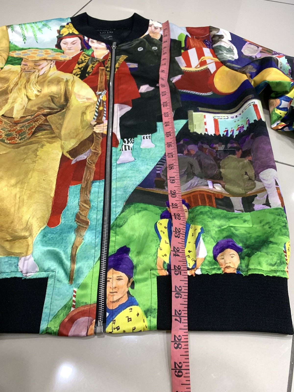Japanese Brand GO DO UK DESIGNER 2019 ORIENTAL MOTIVE PRINT BOMBER JACKET Size US L / EU 52-54 / 3 - 3 Thumbnail
