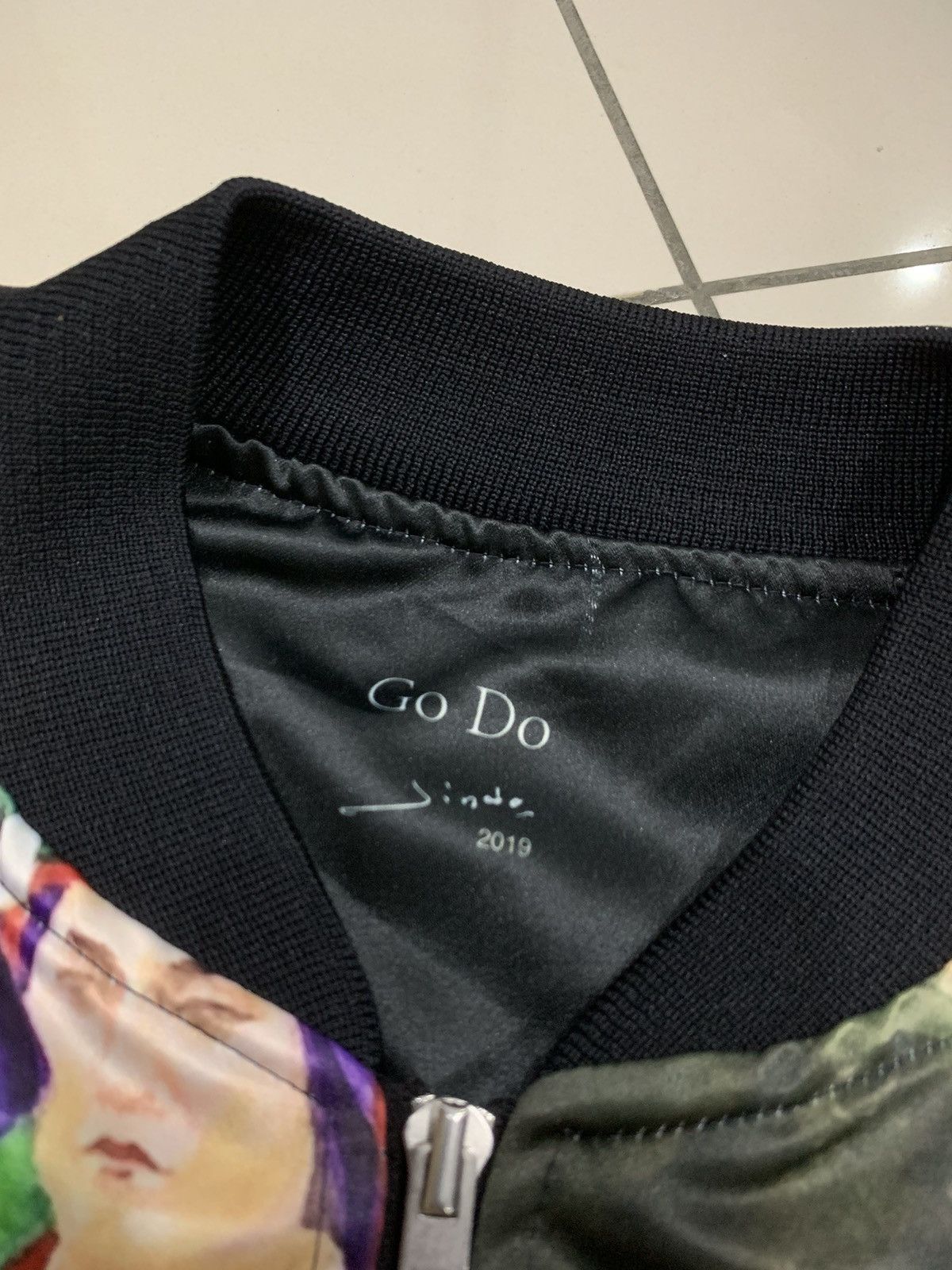 Japanese Brand GO DO UK DESIGNER 2019 ORIENTAL MOTIVE PRINT BOMBER JACKET Size US L / EU 52-54 / 3 - 6 Thumbnail