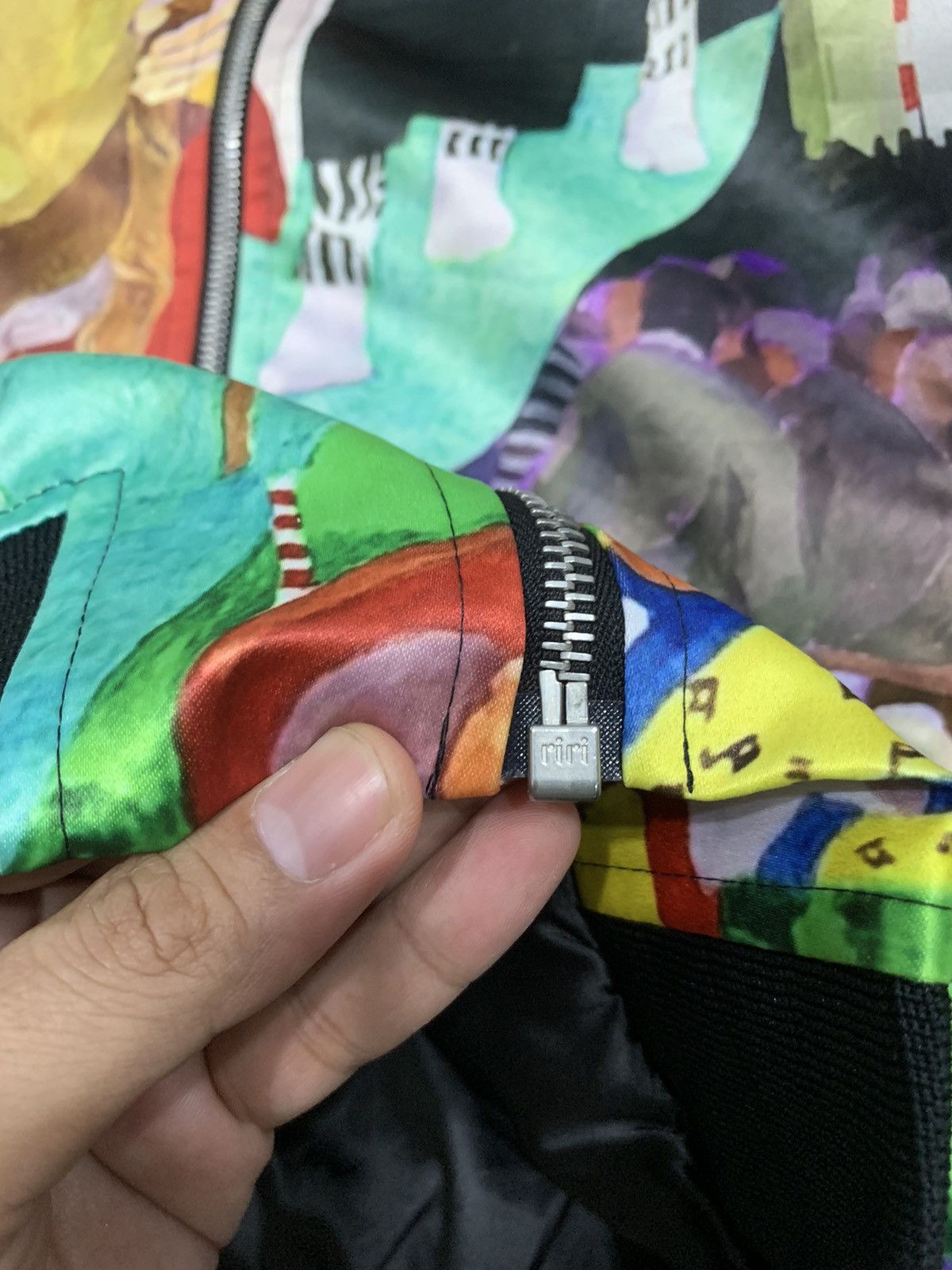 Japanese Brand GO DO UK DESIGNER 2019 ORIENTAL MOTIVE PRINT BOMBER JACKET Size US L / EU 52-54 / 3 - 9 Thumbnail