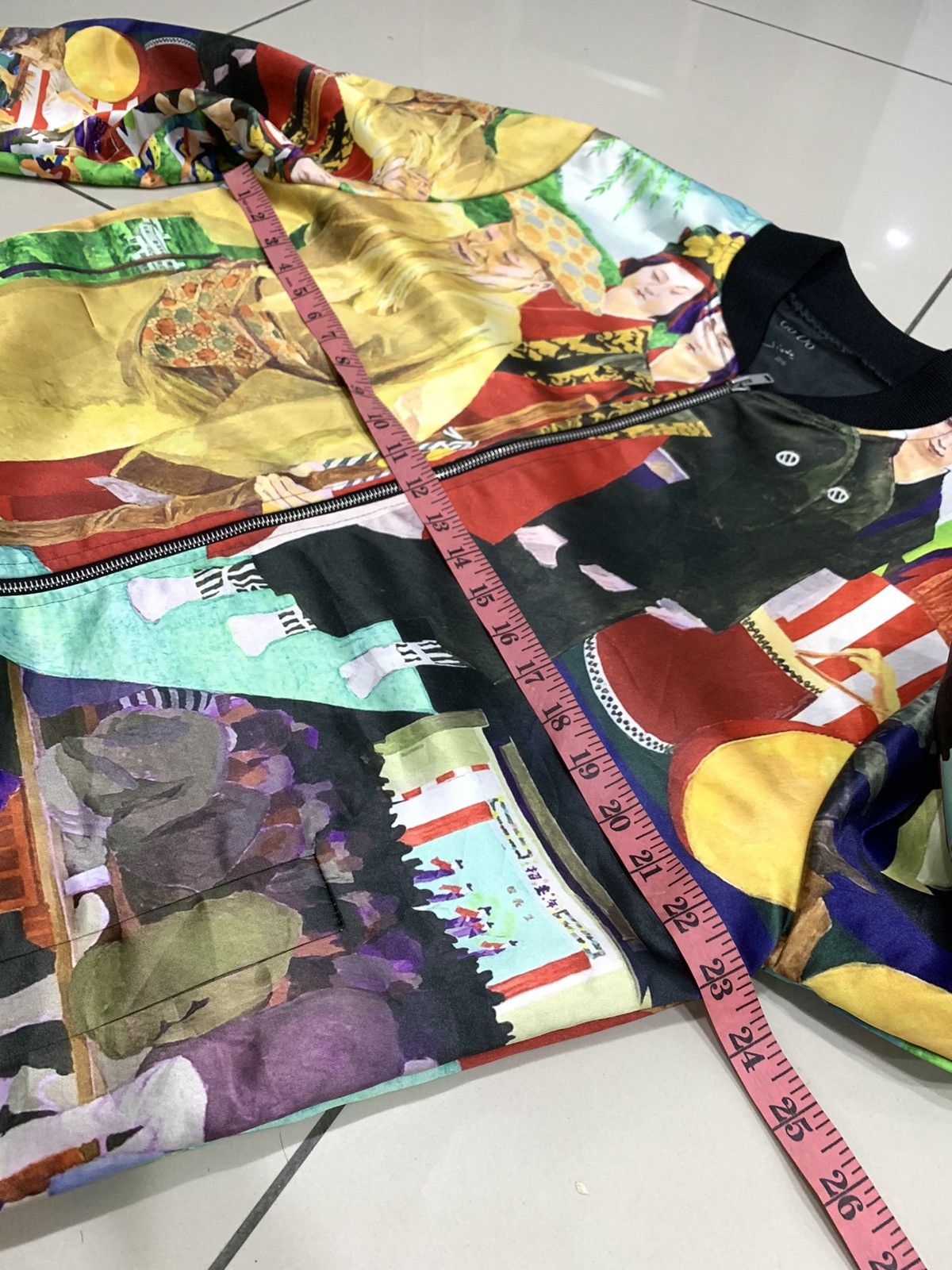 Japanese Brand GO DO UK DESIGNER 2019 ORIENTAL MOTIVE PRINT BOMBER JACKET Size US L / EU 52-54 / 3 - 4 Thumbnail
