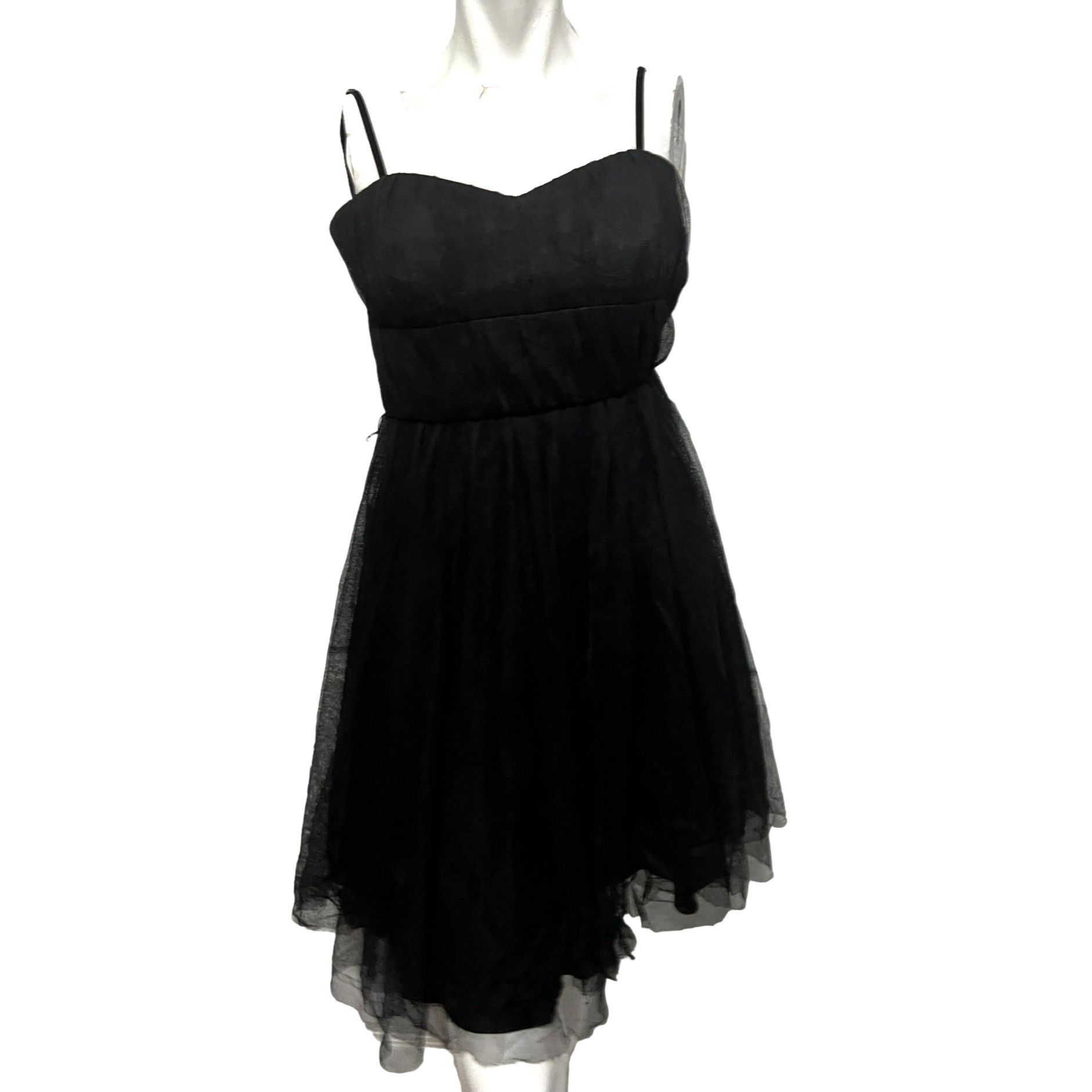 Banana Republic Banana Republic Black Silk Tulle Corset Mini Dress Sz 0 Peti Size XS / US 0-2 / IT 36-38 - 1 Thumbnail