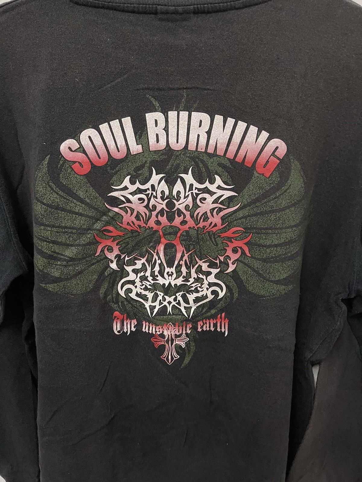 Japanese Brand × Vintage Vintage Soul Burning Tattoo Style Long Sleeve Size US L / EU 52-54 / 3 - 2 Thumbnail