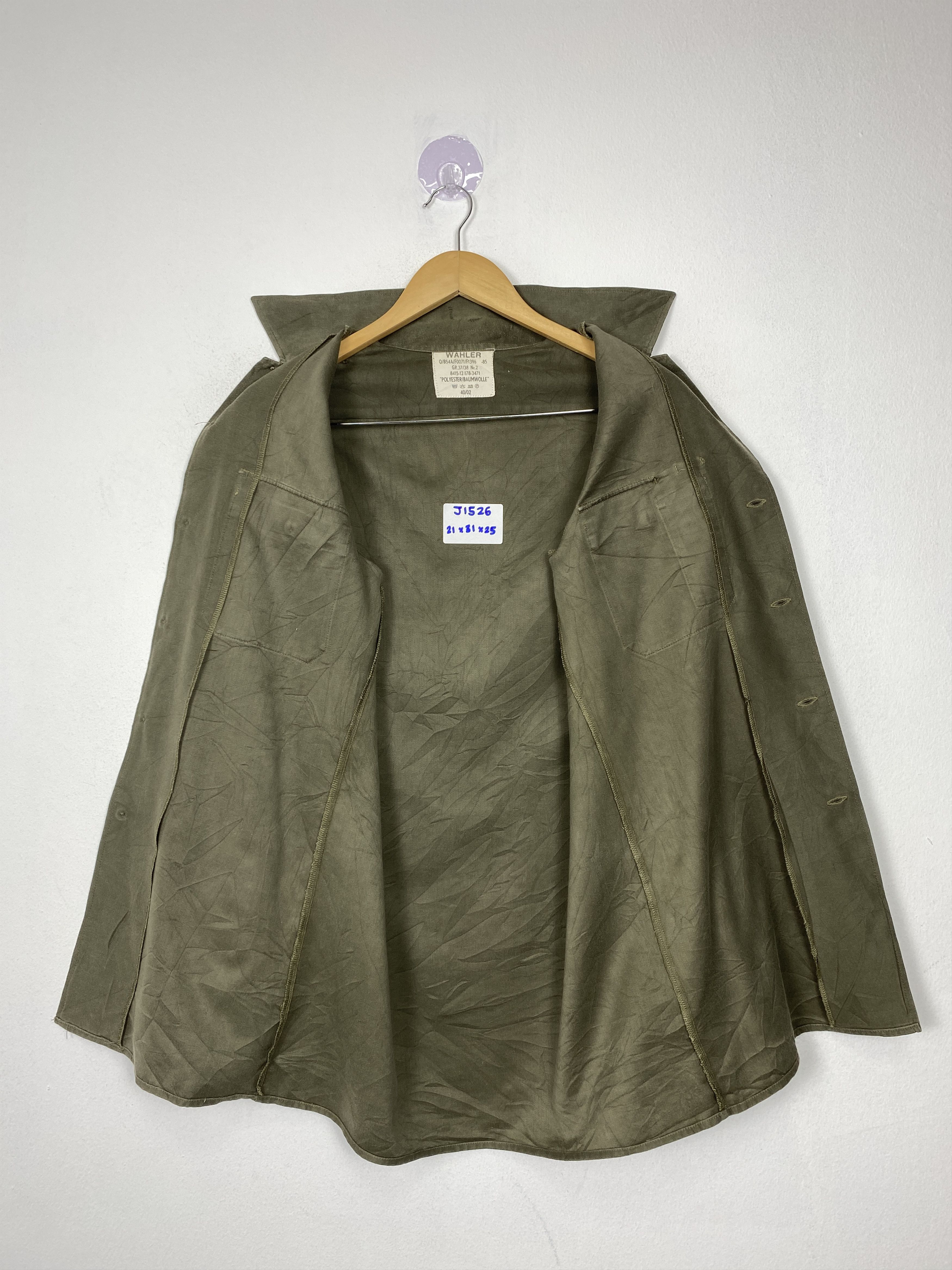 Vintage Vintage Wahler Military Button Up Jacket J1526 Size US S / EU 44-46 / 1 - 9 Thumbnail