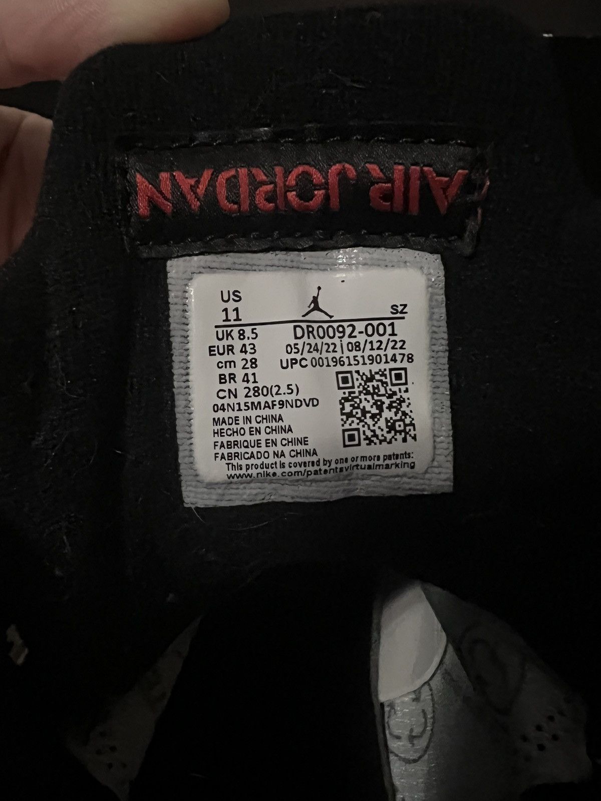 Nike Nike Air Jordan 5 Gore-Tex ‘Off Noir’ Size US 9.5 / EU 42-43 - 6 Thumbnail