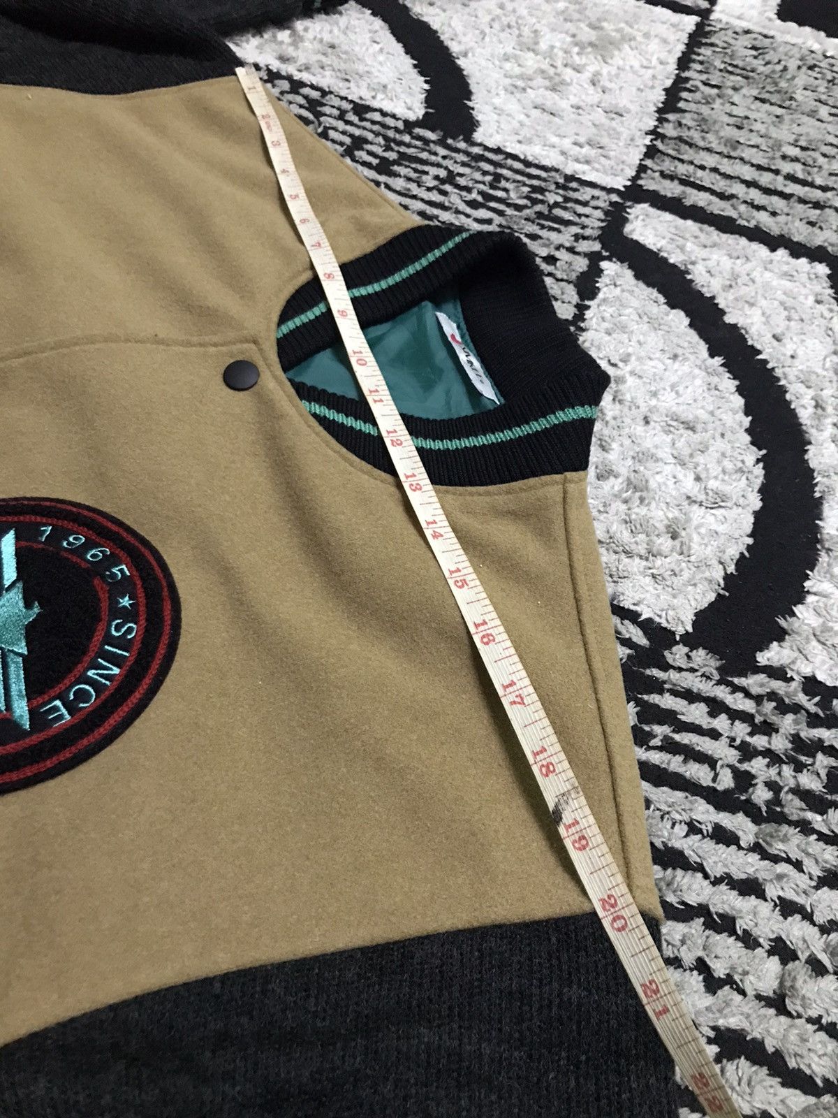 Japanese Brand Rider club brown wool varsity jacket Size US M / EU 48-50 / 2 - 11 Thumbnail