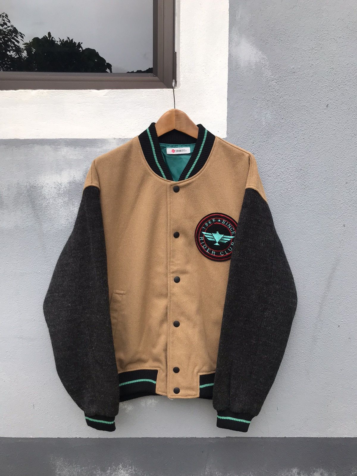 Japanese Brand Rider club brown wool varsity jacket Size US M / EU 48-50 / 2 - 4 Thumbnail